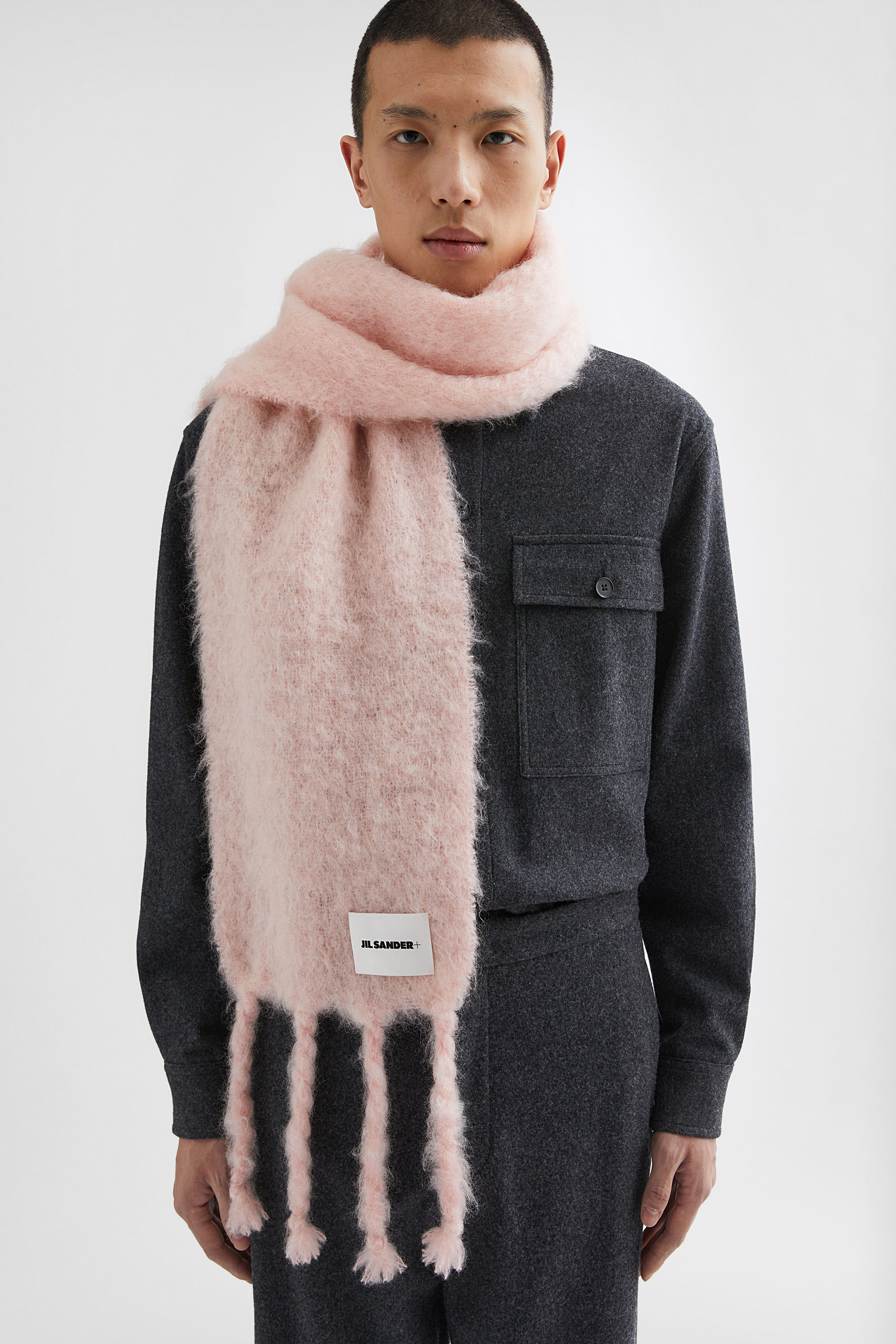 Slim Wool Blend Scarf - Scarves - Image 3