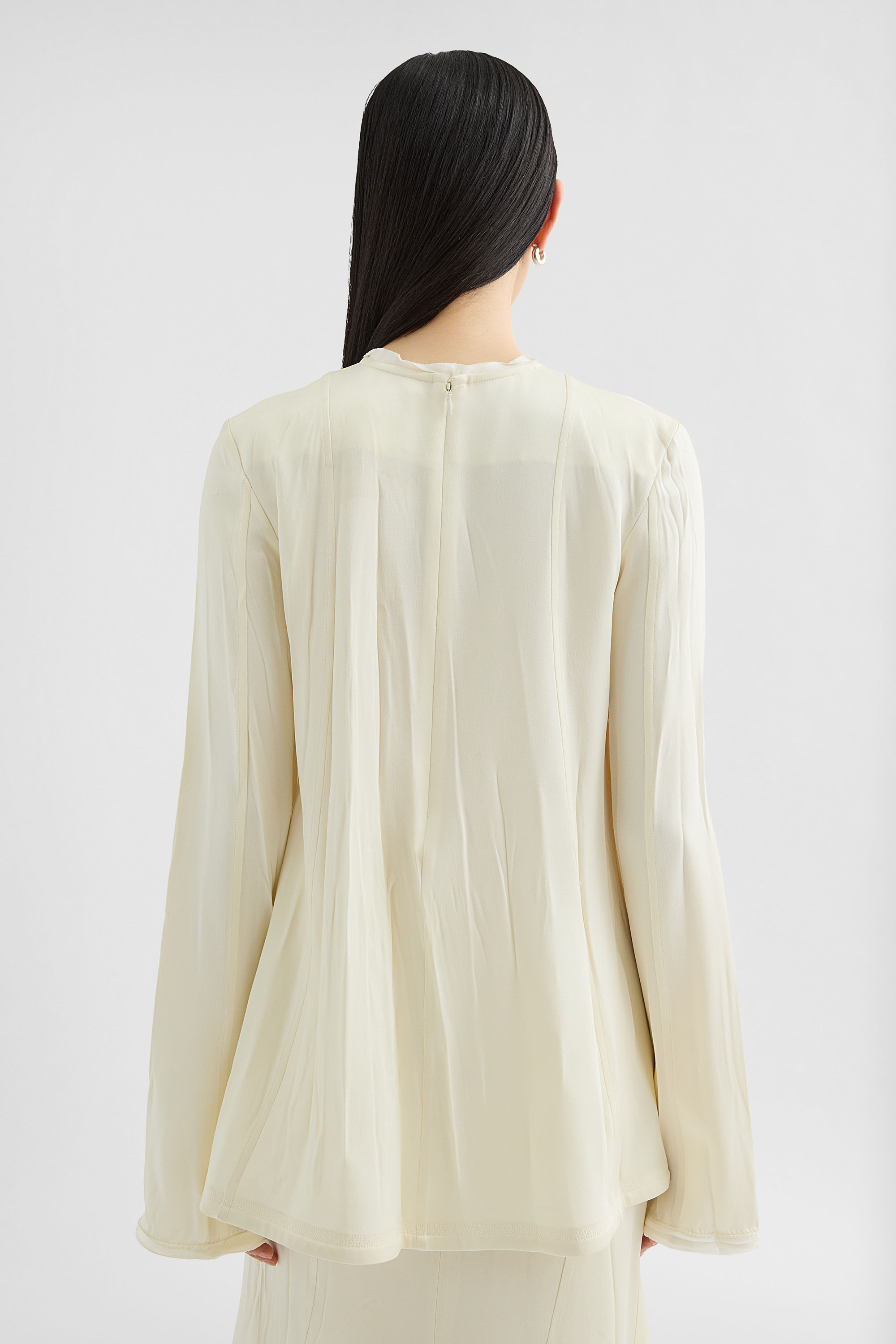 Envers Satin Crew-Neck Top - Tops - Image 4
