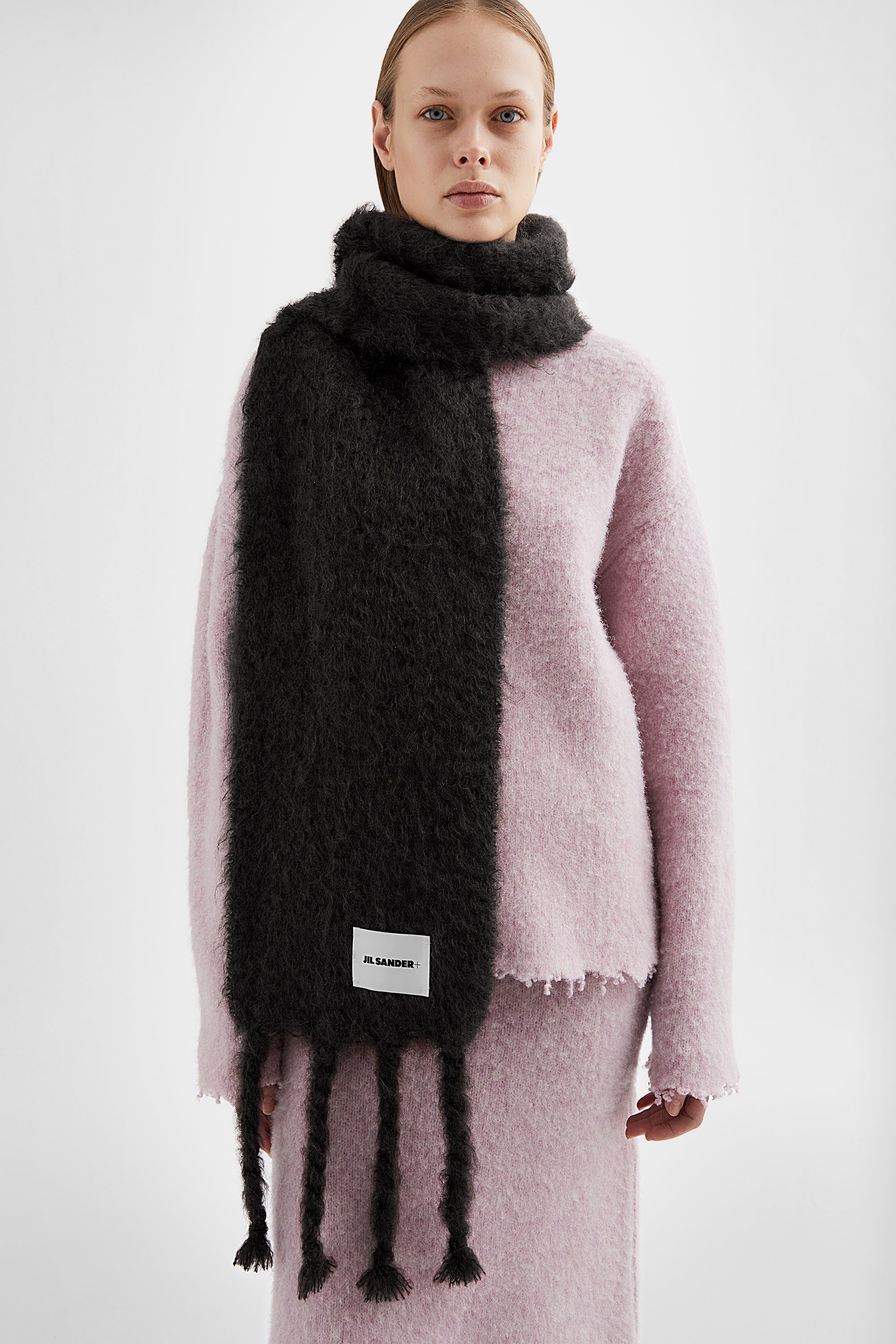 Slim Wool Blend Scarf - Scarves - Image 2