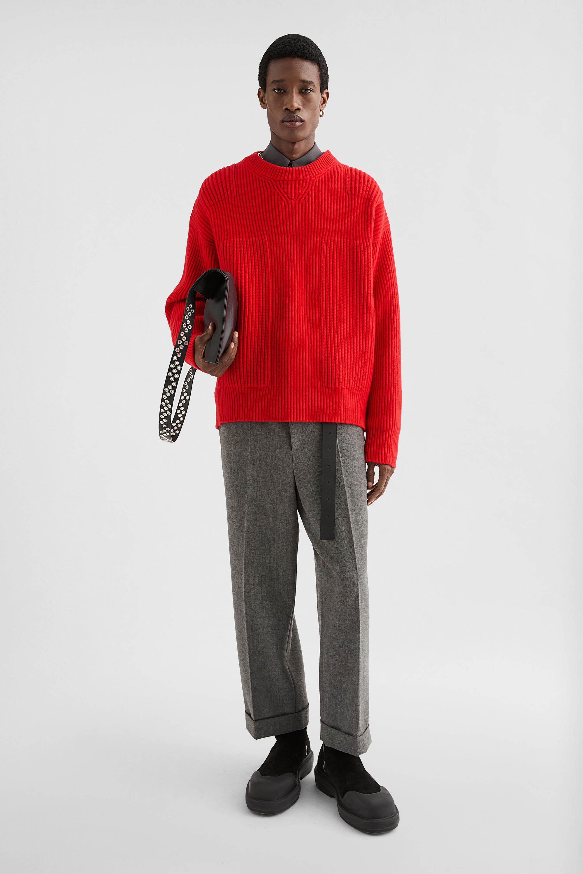 Wool Crew-Neck Sweater - Sweaters - Image 1