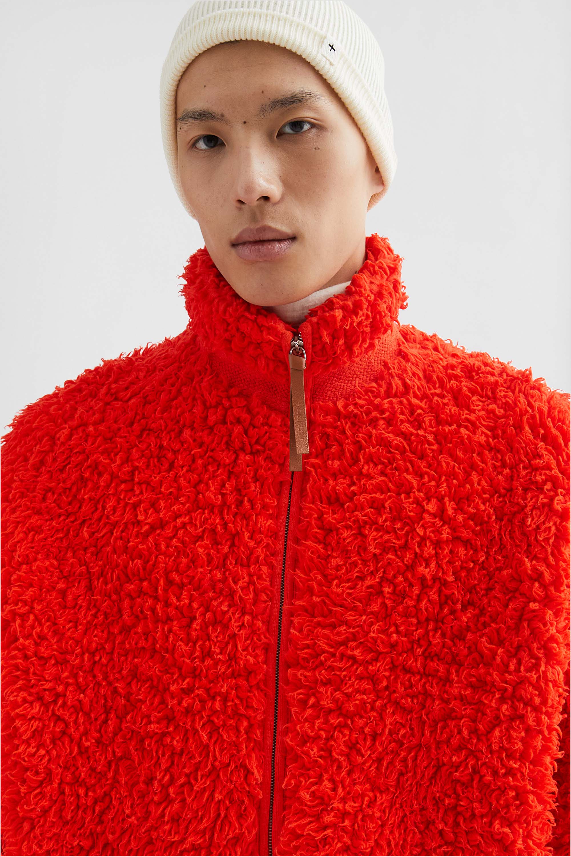 Cotton Fleece Zip-Up Jacket - Jackets - Image 3