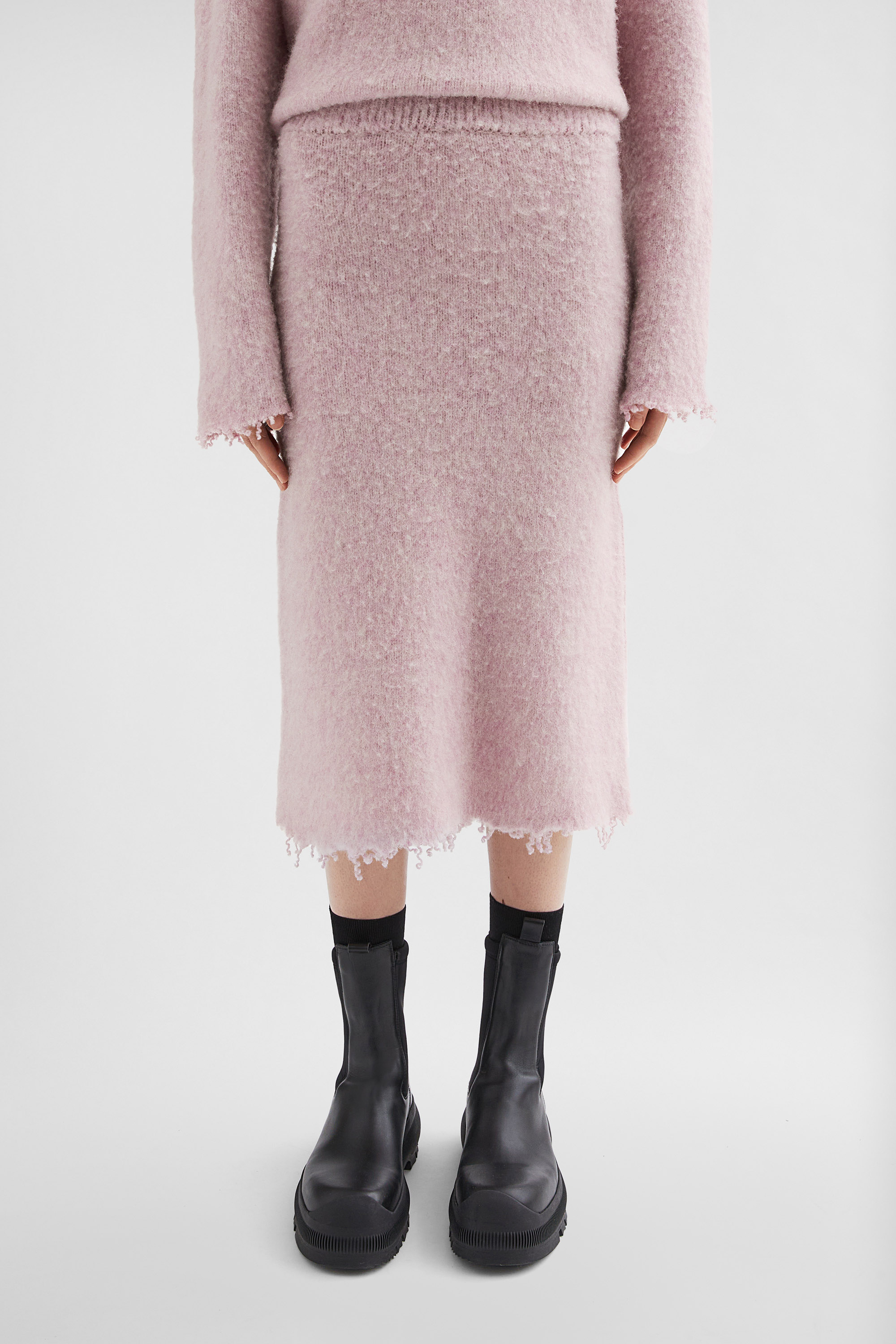 Wool Knit Skirt - Skirts - Image 2