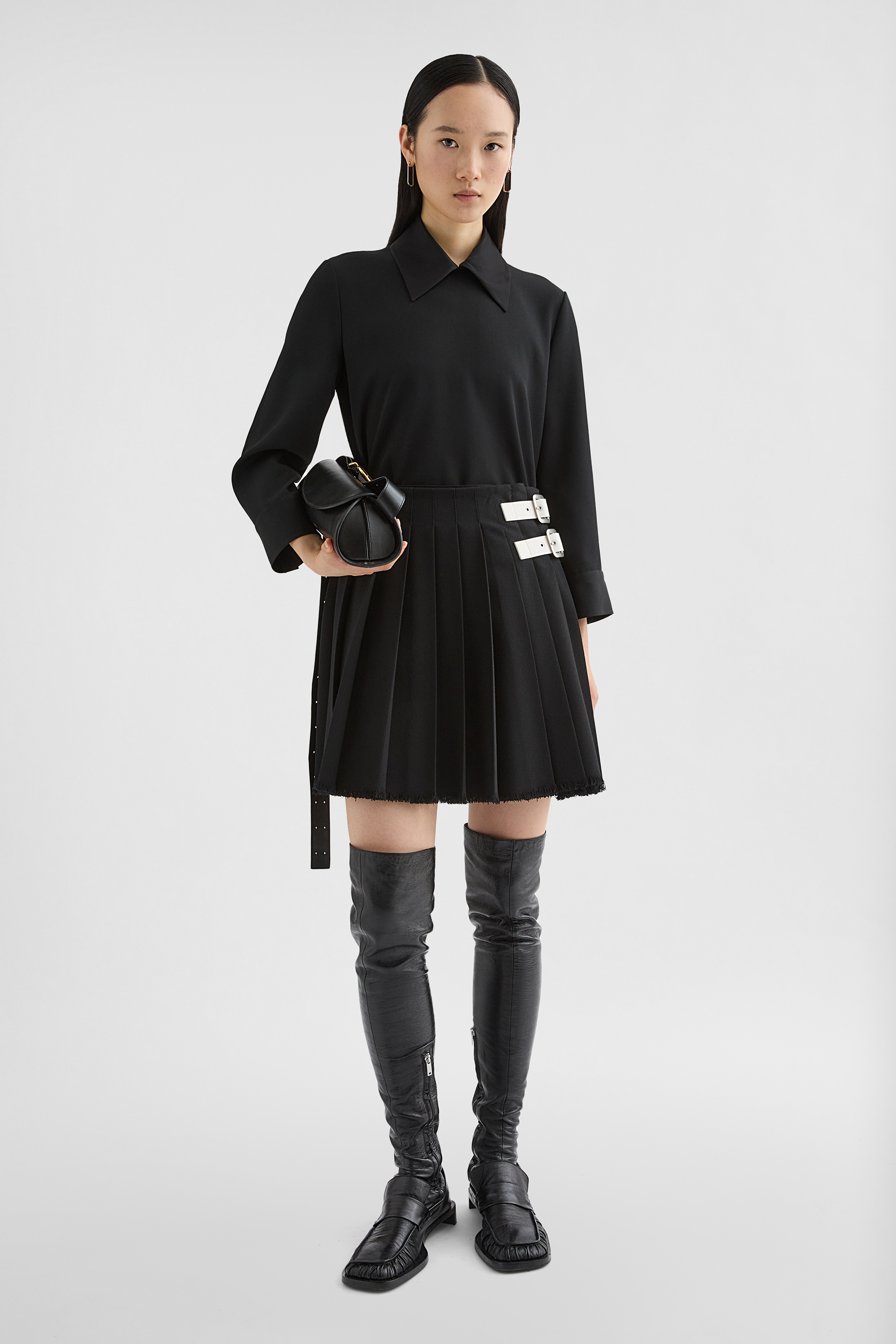 Wool Gabardine Shirt - Shirts - Image 1