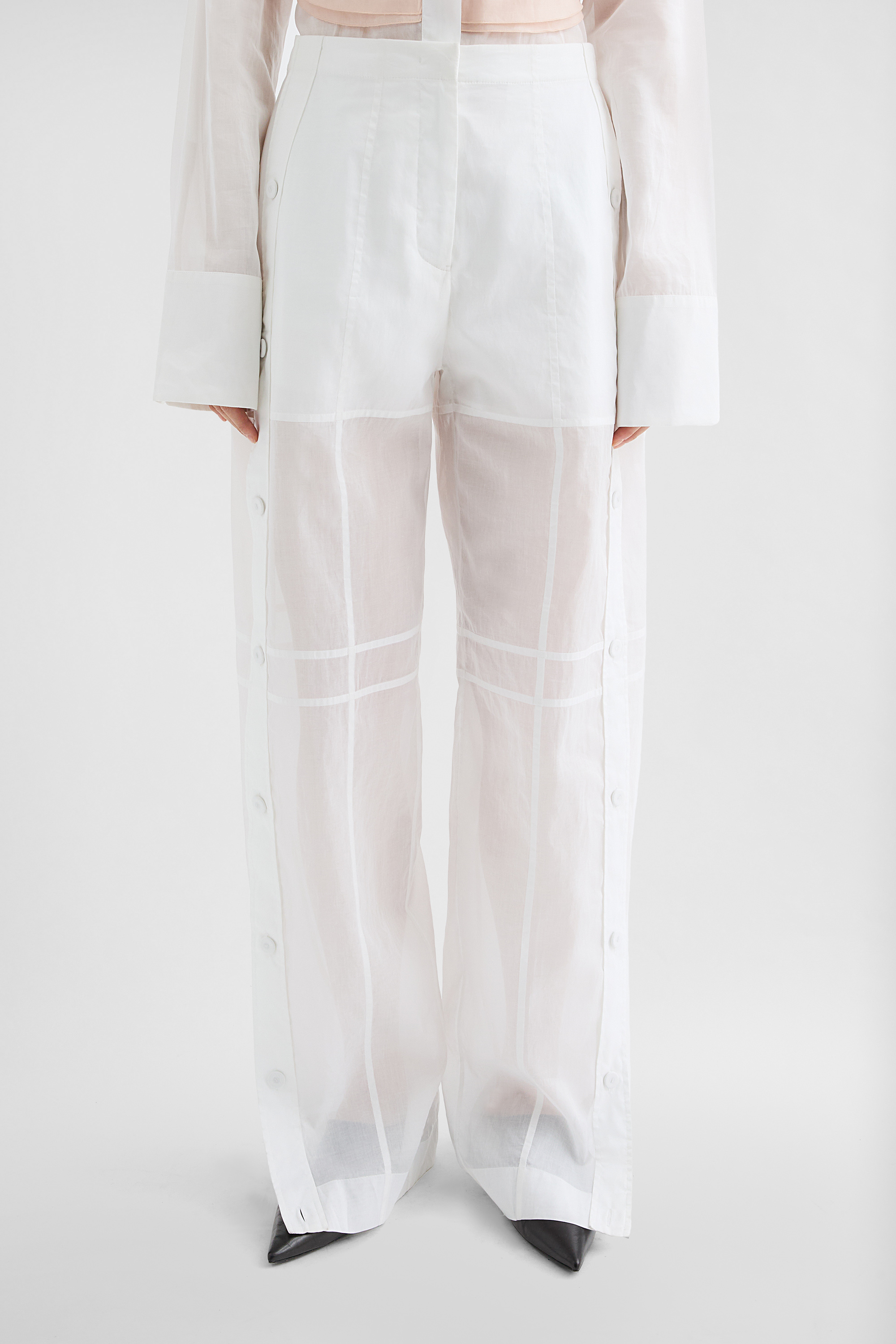 Cotton Muslin Trousers - Trousers - Image 2