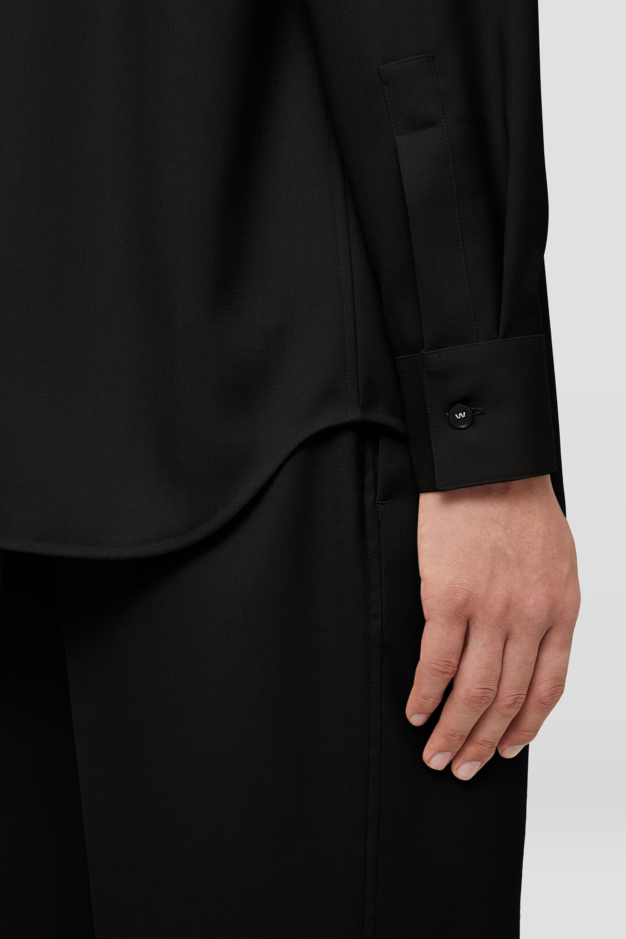Lightweight Wool Gabardine Shirt - Shirts - Image 3