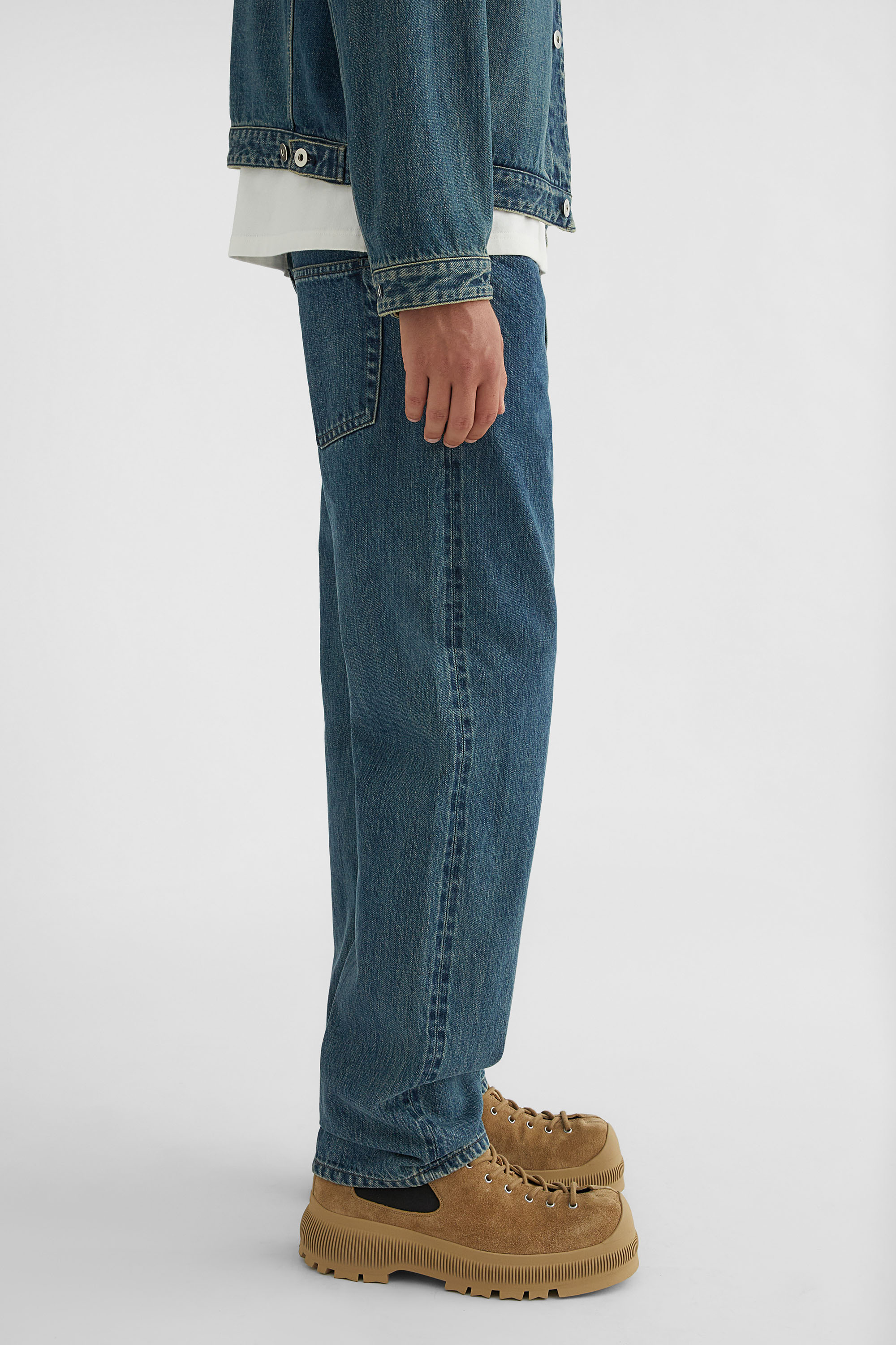 Regular Denim Trousers - Trousers - Image 3