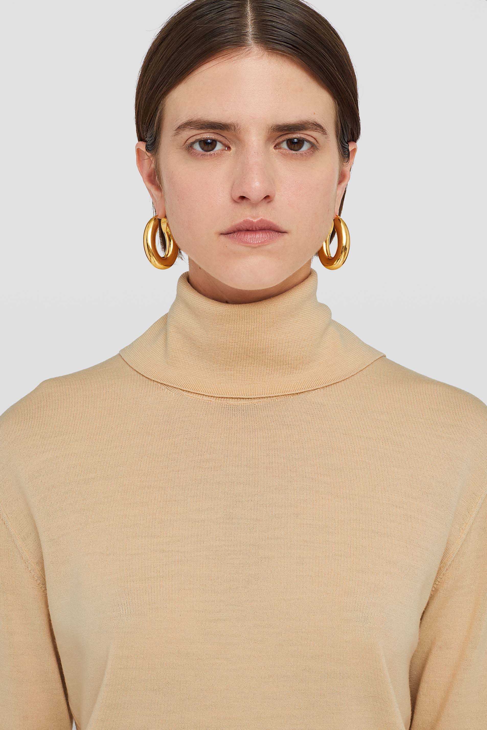 Lightweight Wool High-Neck Sweater - Sweaters - Image 2