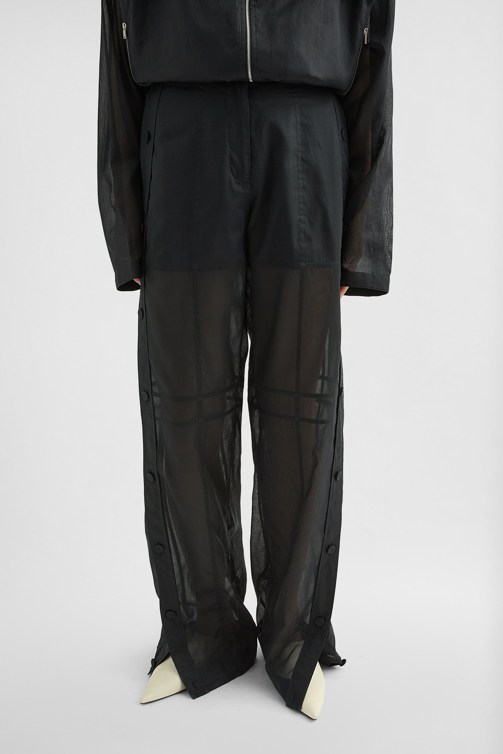 Cotton Muslin Trousers - Trousers - Image 2