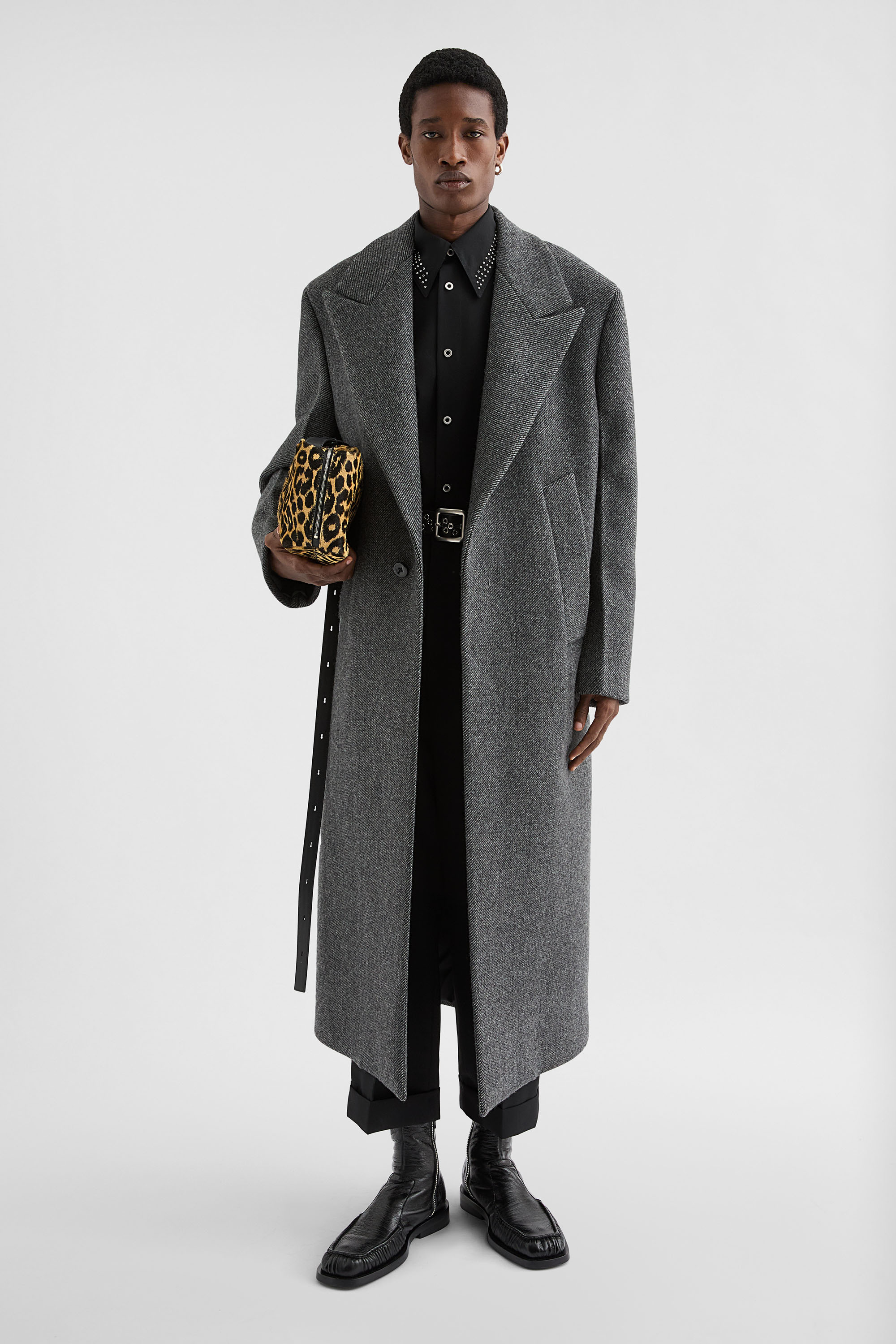 Wool Gabardine Tailored Coat - Coats - Image 1