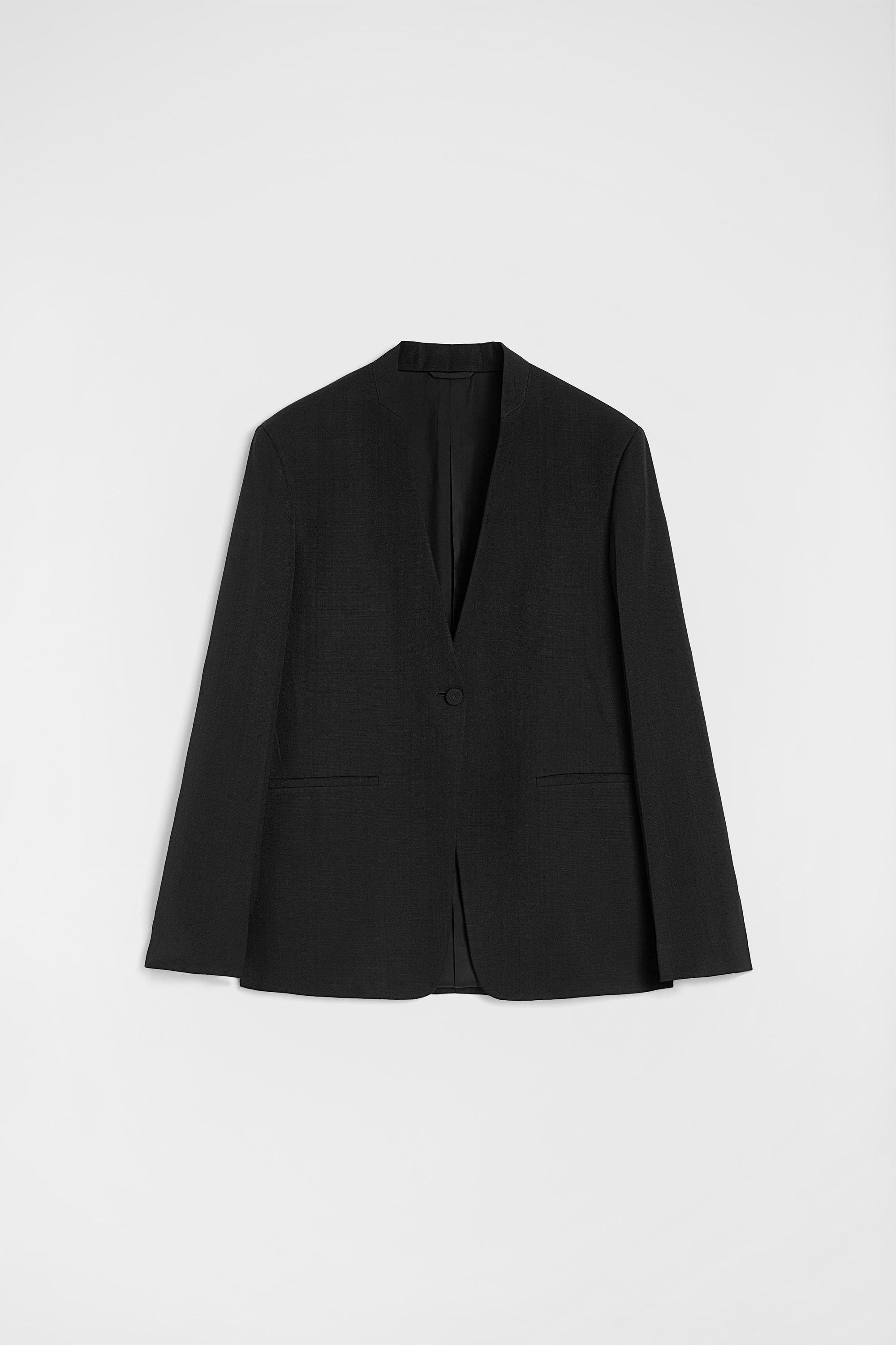 Silk Blend Tailored Jacket - Jackets - Image 6