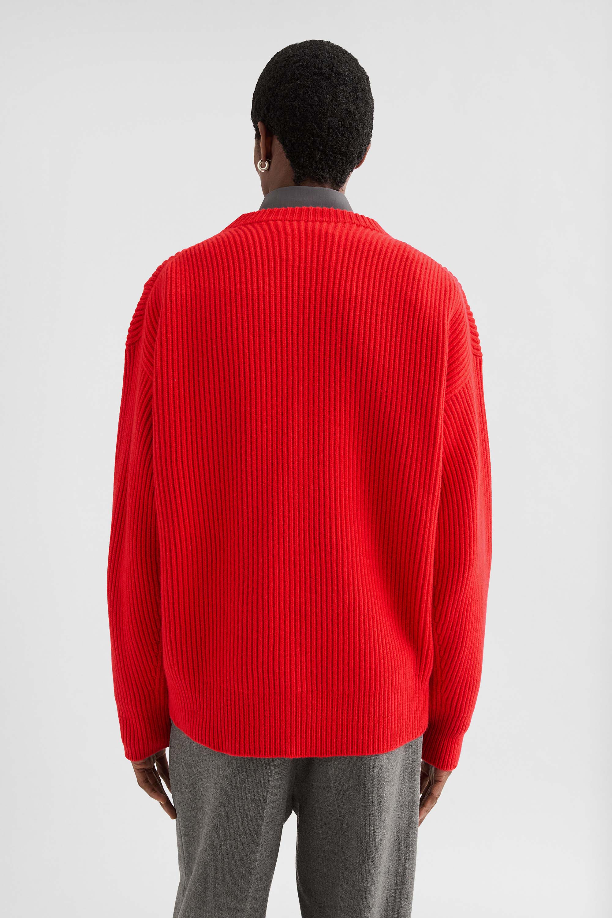 Wool Crew-Neck Sweater - Sweaters - Image 4