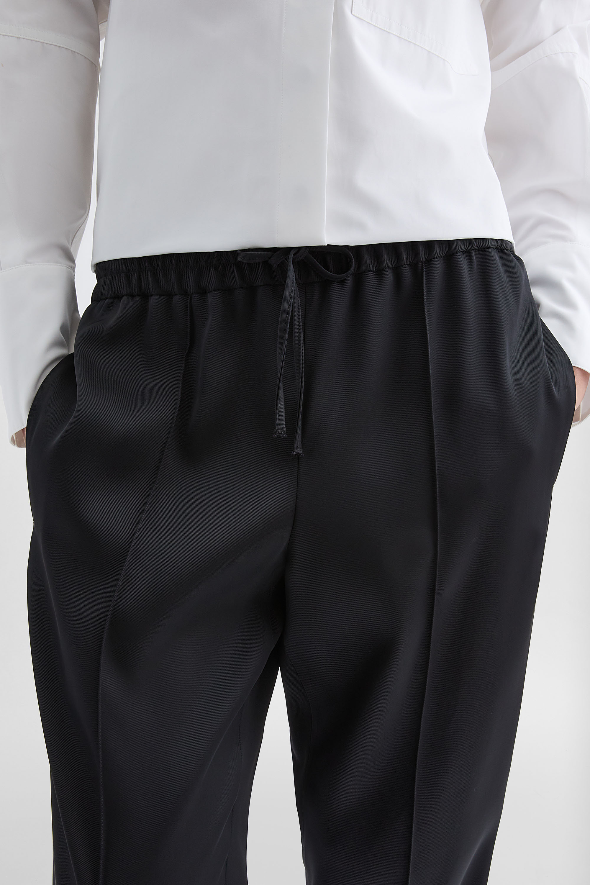 Silk Blend Trousers - Trousers - Image 5