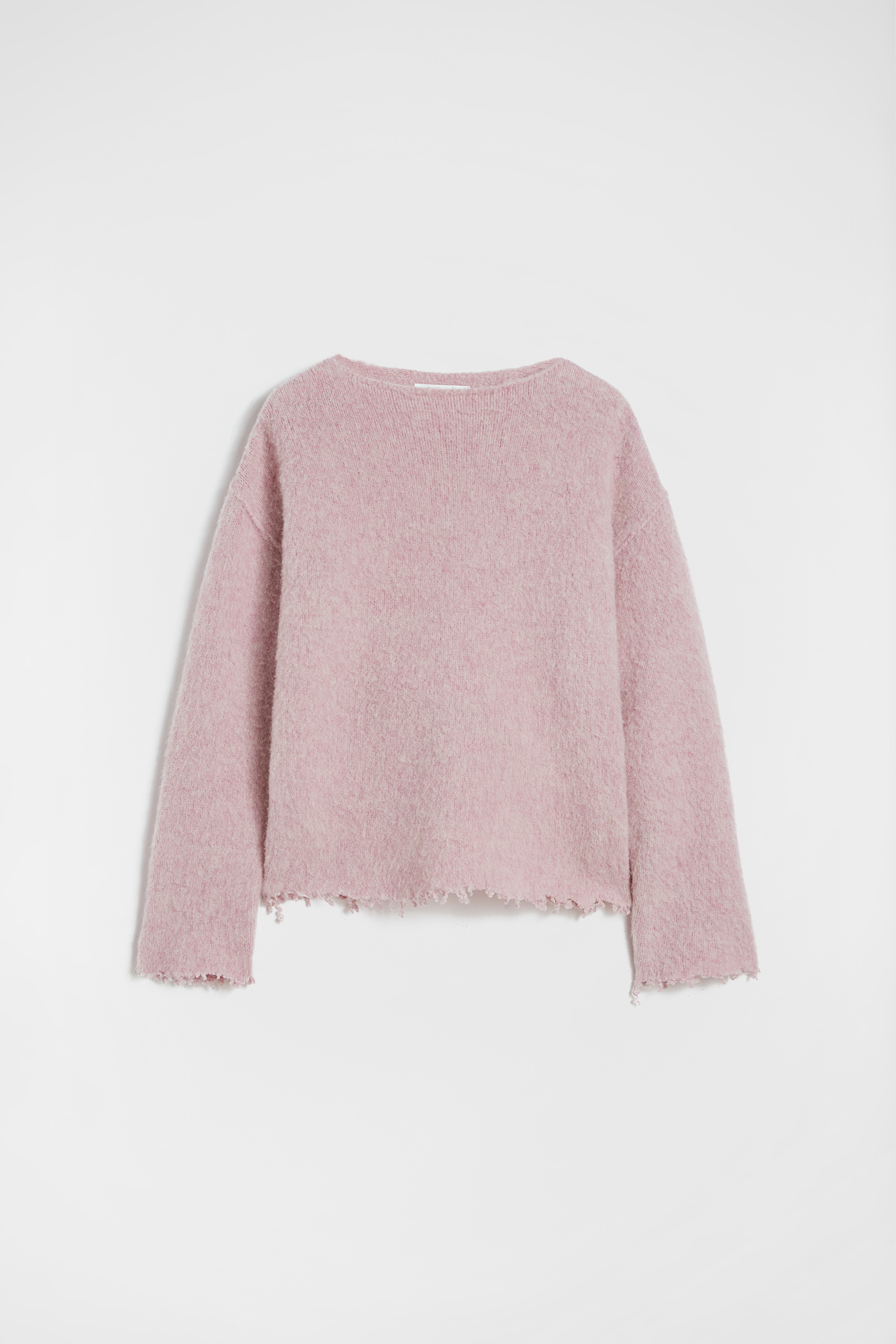 Wool Blend Boat-Neck Sweater - Sweaters - Image 6