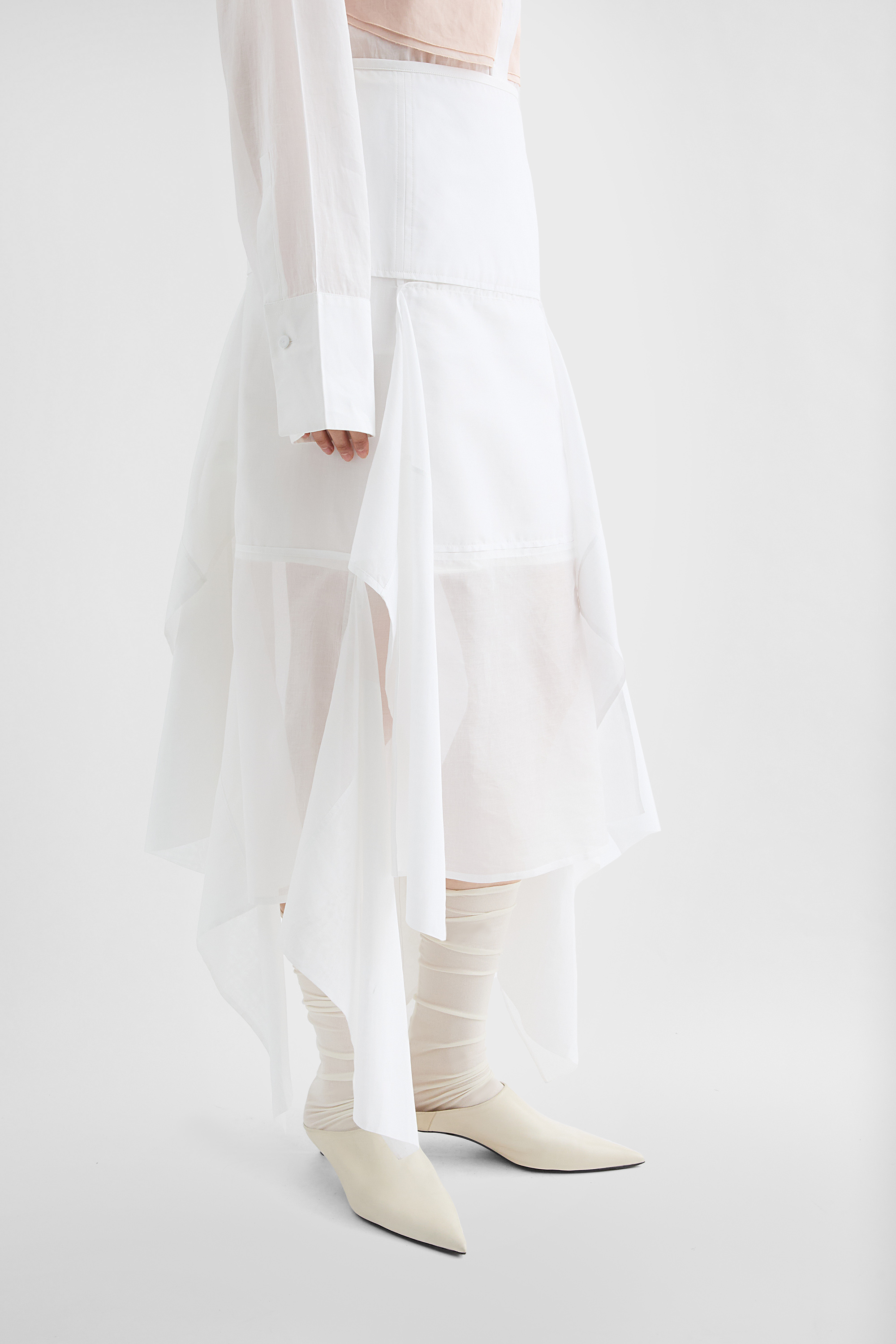 Cotton Muslin Panelled Skirt - Skirts - Image 3