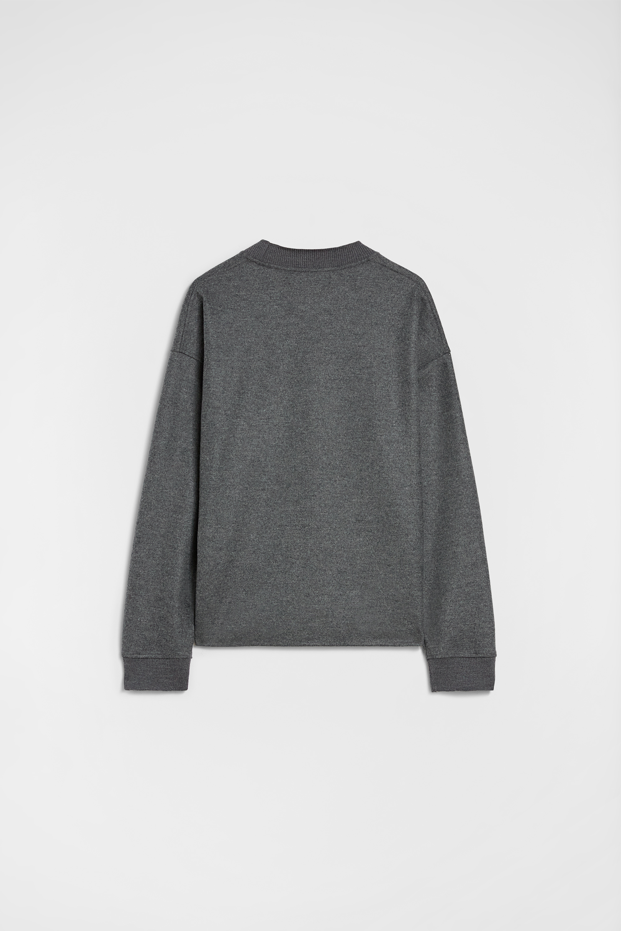 Wool Melton Crew-Neck Sweatshirt - Sweatshirts - Image 7