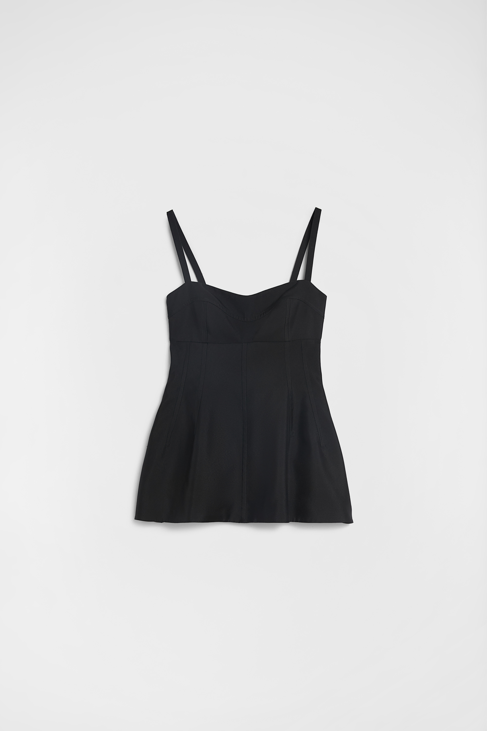 Technical  Gabardine Bustier Top - Tops - Image 5