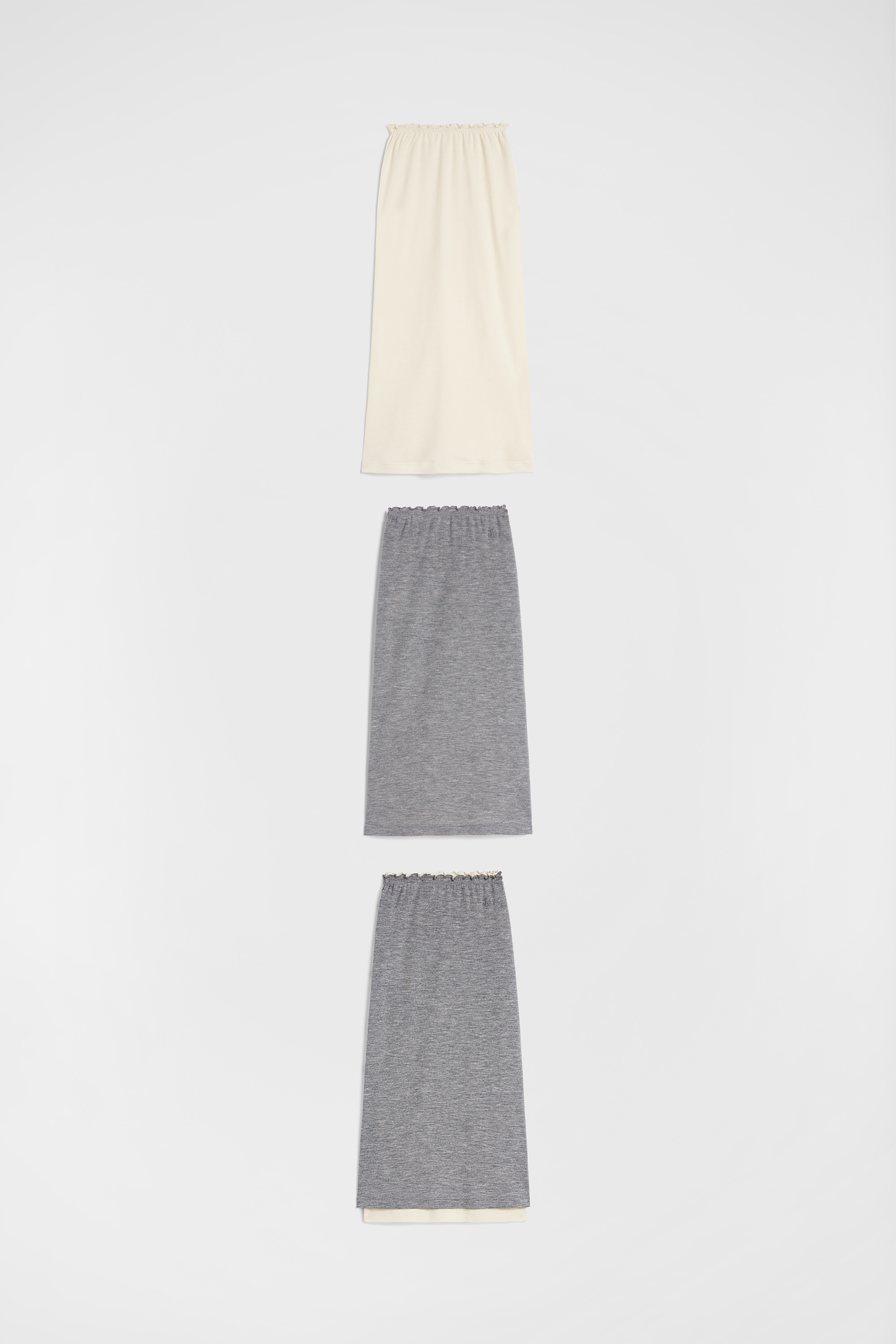Lightweight Wool Layered Skirt - Skirts - Image 6