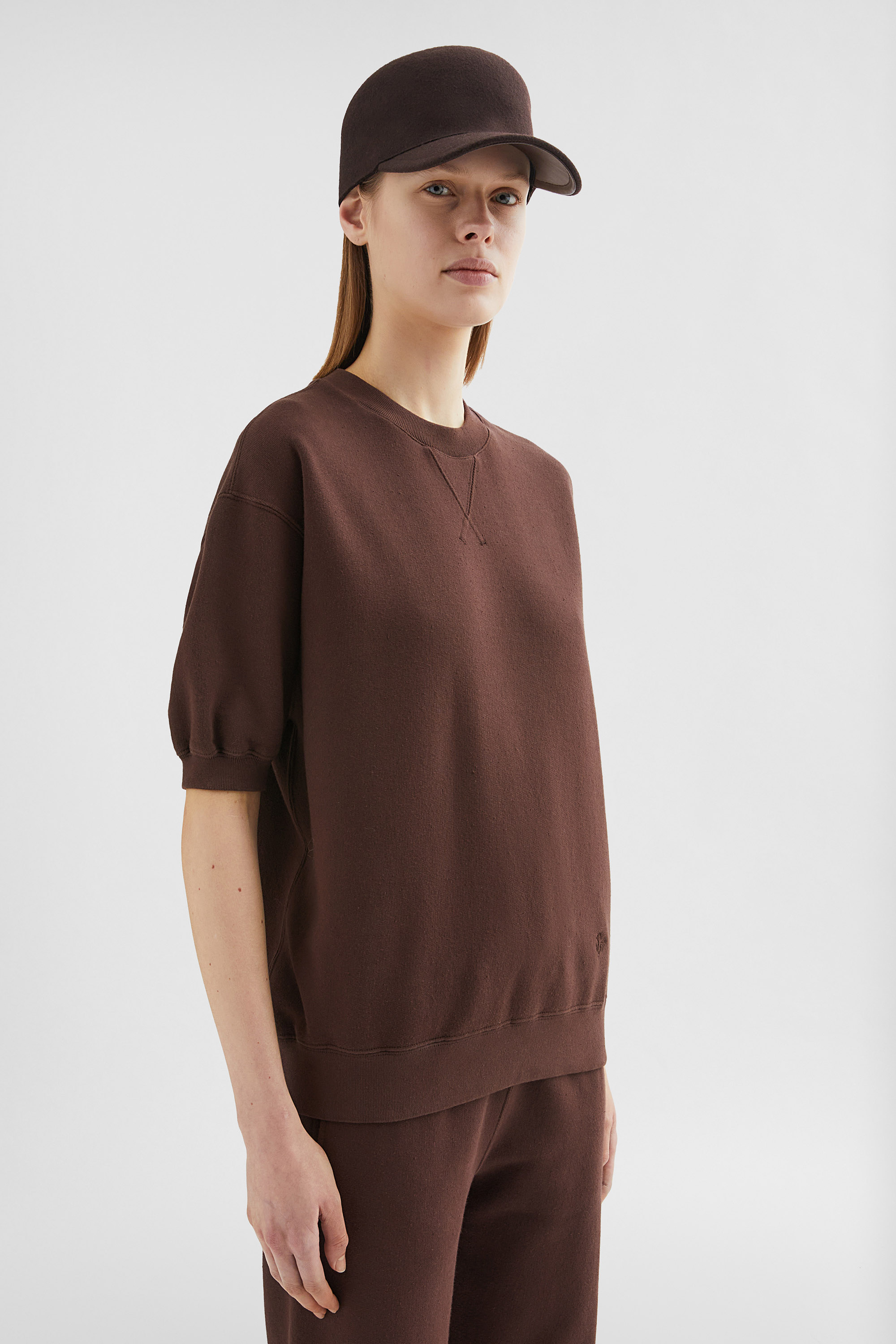 Cotton Terry Crew-Neck T-Shirt - T-shirts - Image 2