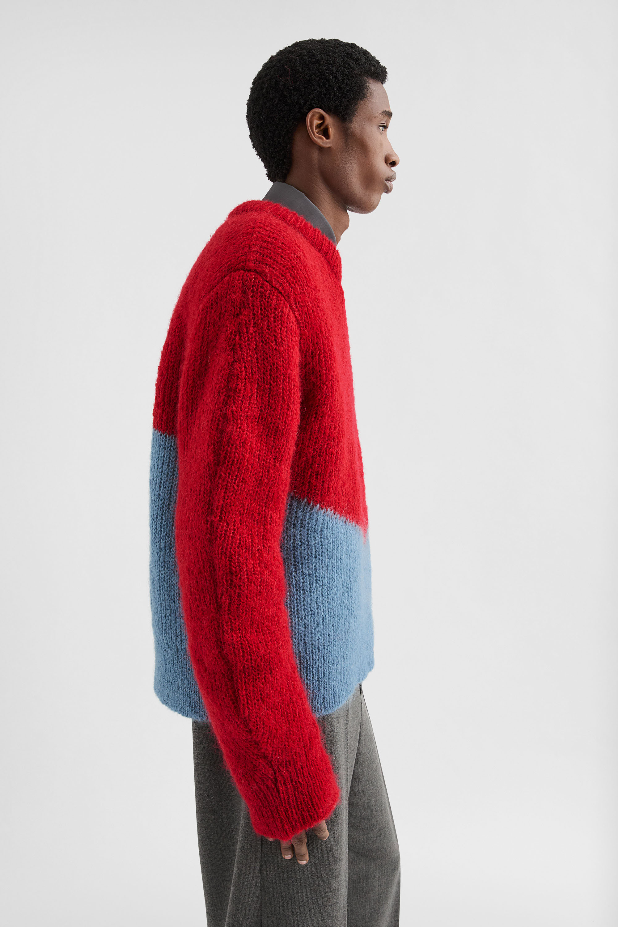 Pull à col rond en laine mélangée - Maille - Image 2