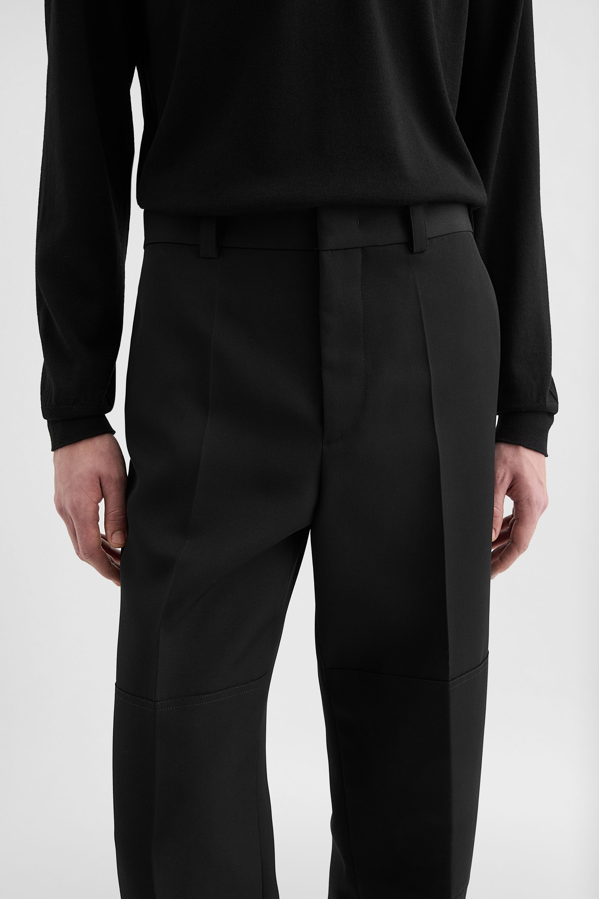 Wool Gabardine Trousers - Trousers - Image 5