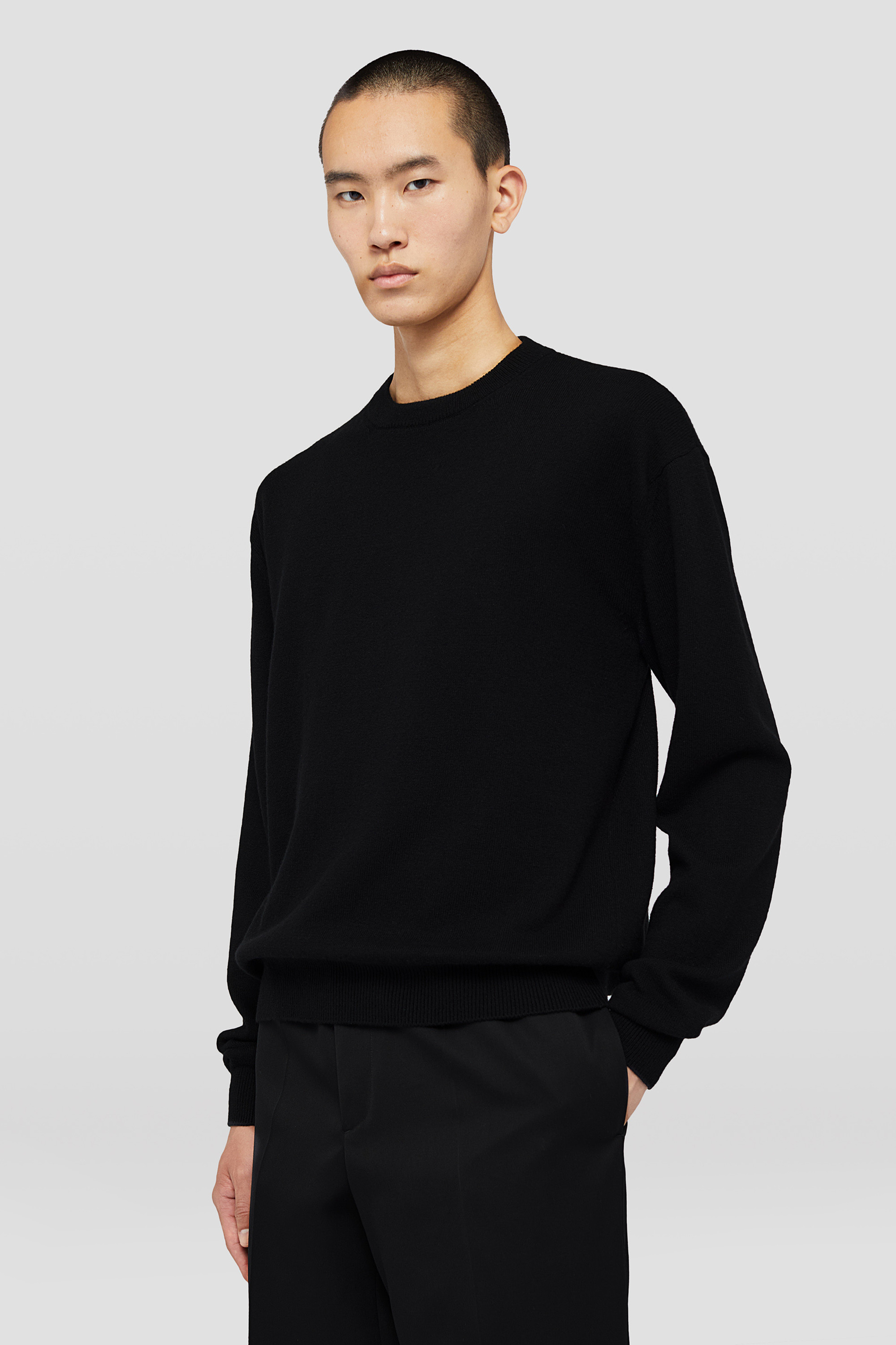 Cashmere Blend Crew-Neck Sweater - Sweaters - Image 2