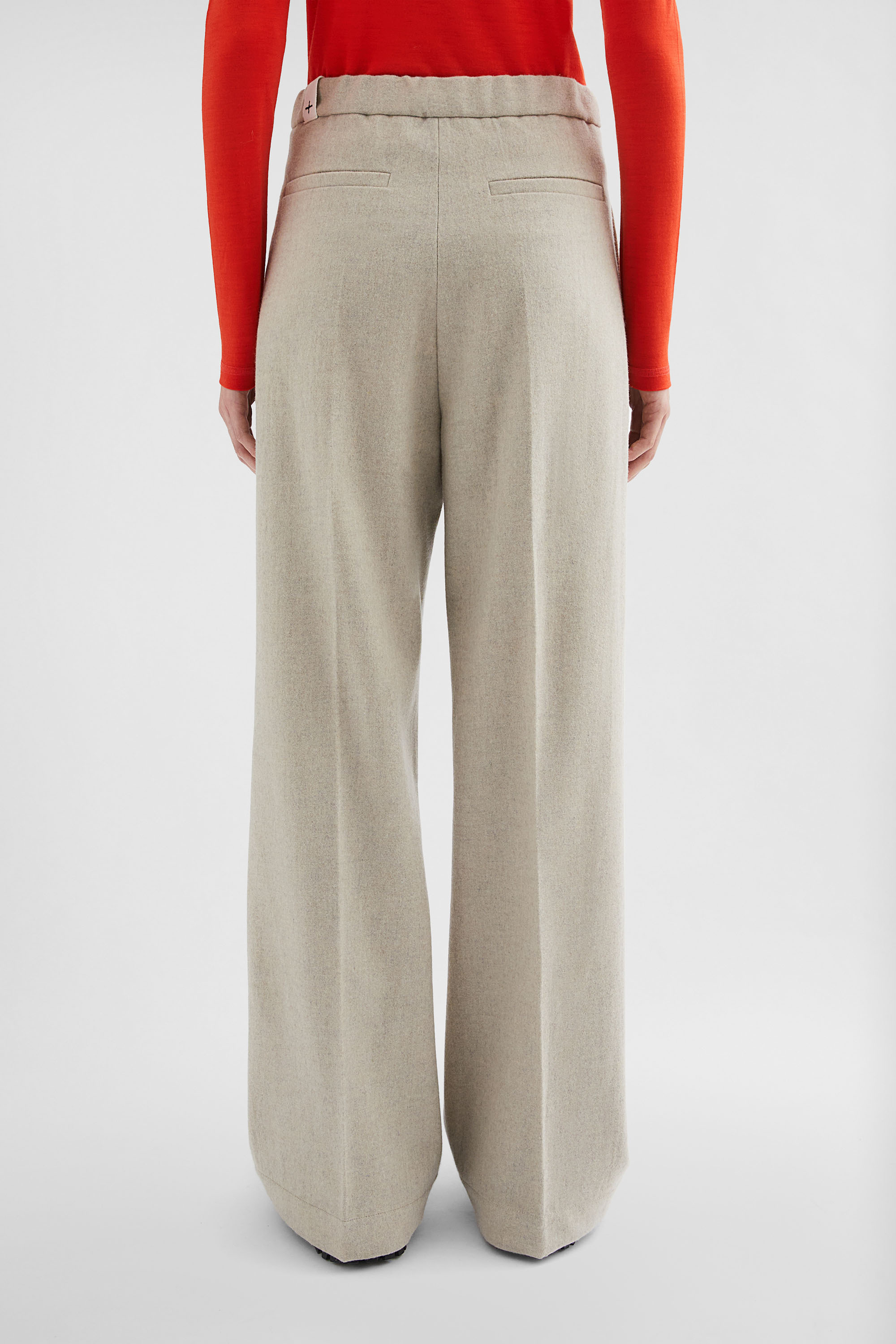 Wool Flannel Trousers - Trousers - Image 4