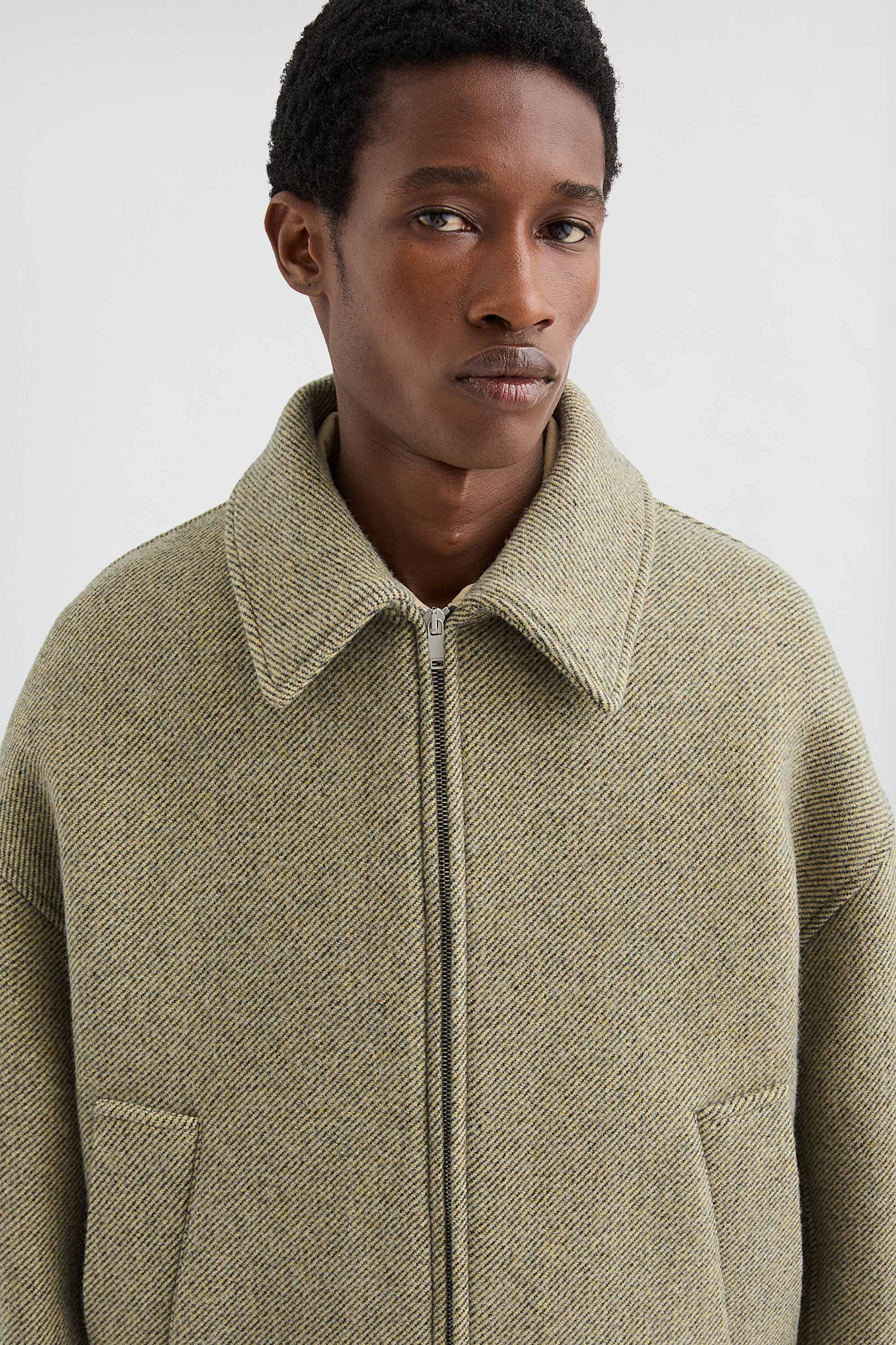 Wool Gabardine Padded Blouson - Jackets - Image 3