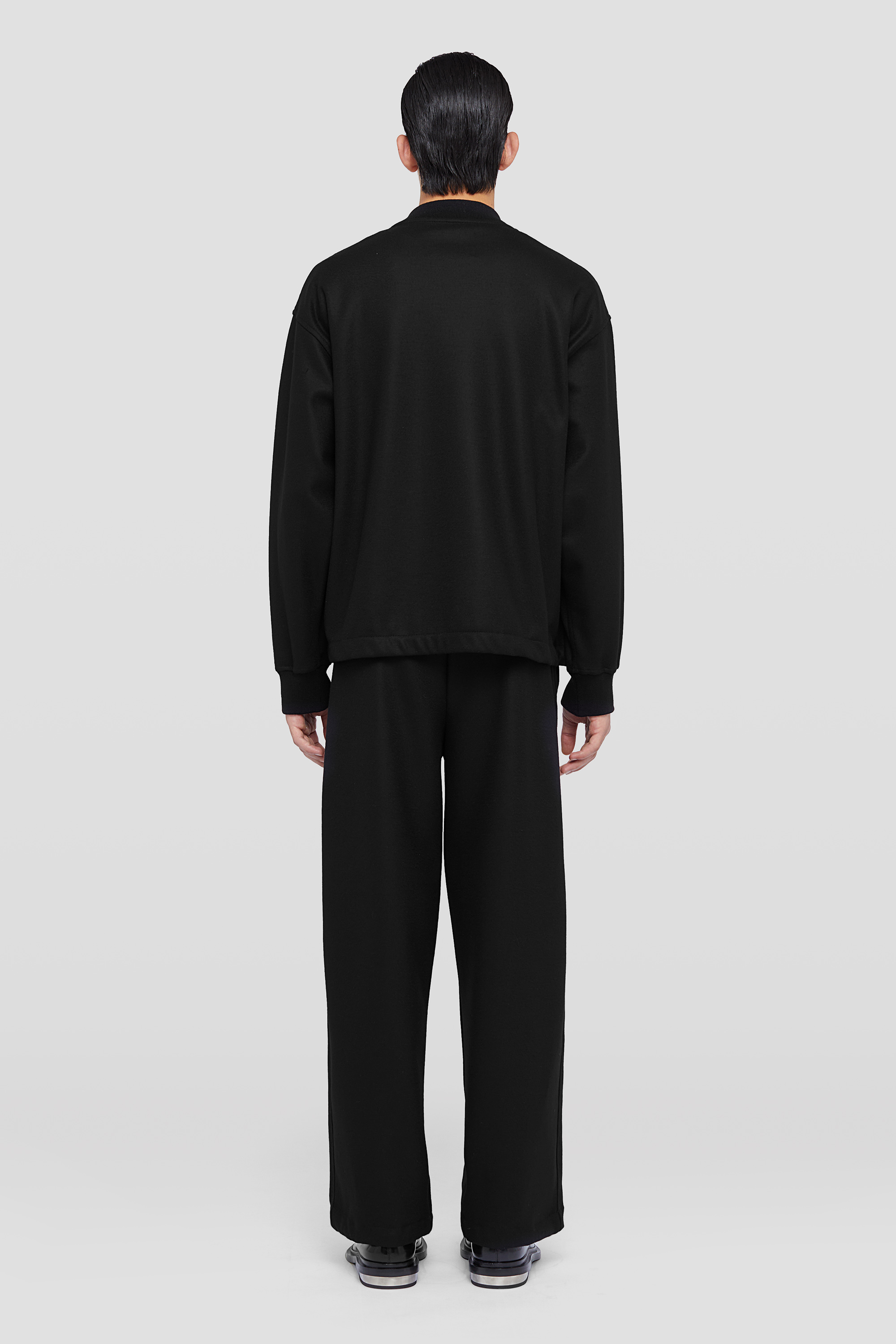 Wool Melton Zip-Up Sweatshirt - Jackets - Image 3