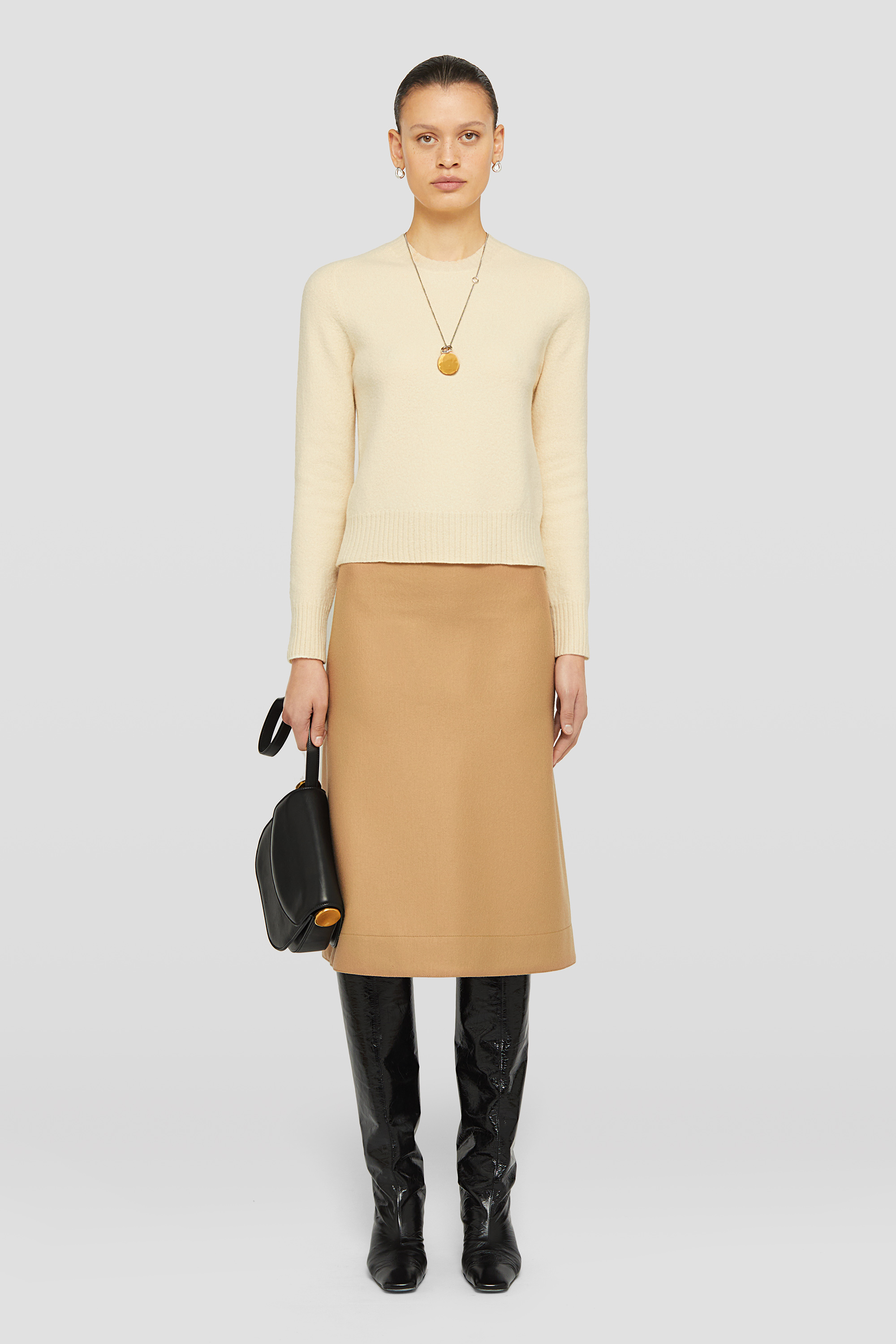 Lightweight Wool Crew-Neck Sweater - Sweaters - Image 1