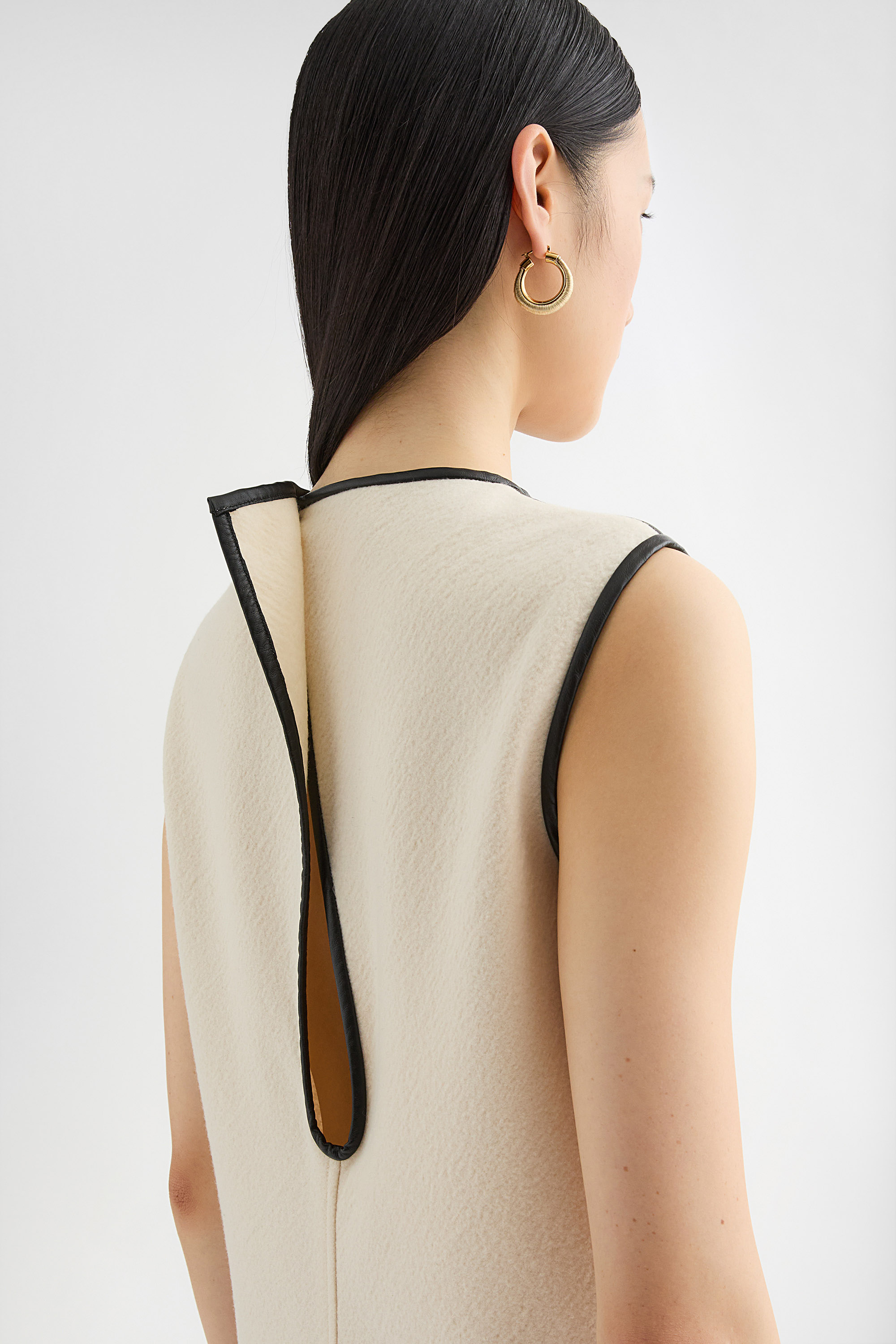 Wool Jersey Crew-Neck Dress - Dresses - Image 3