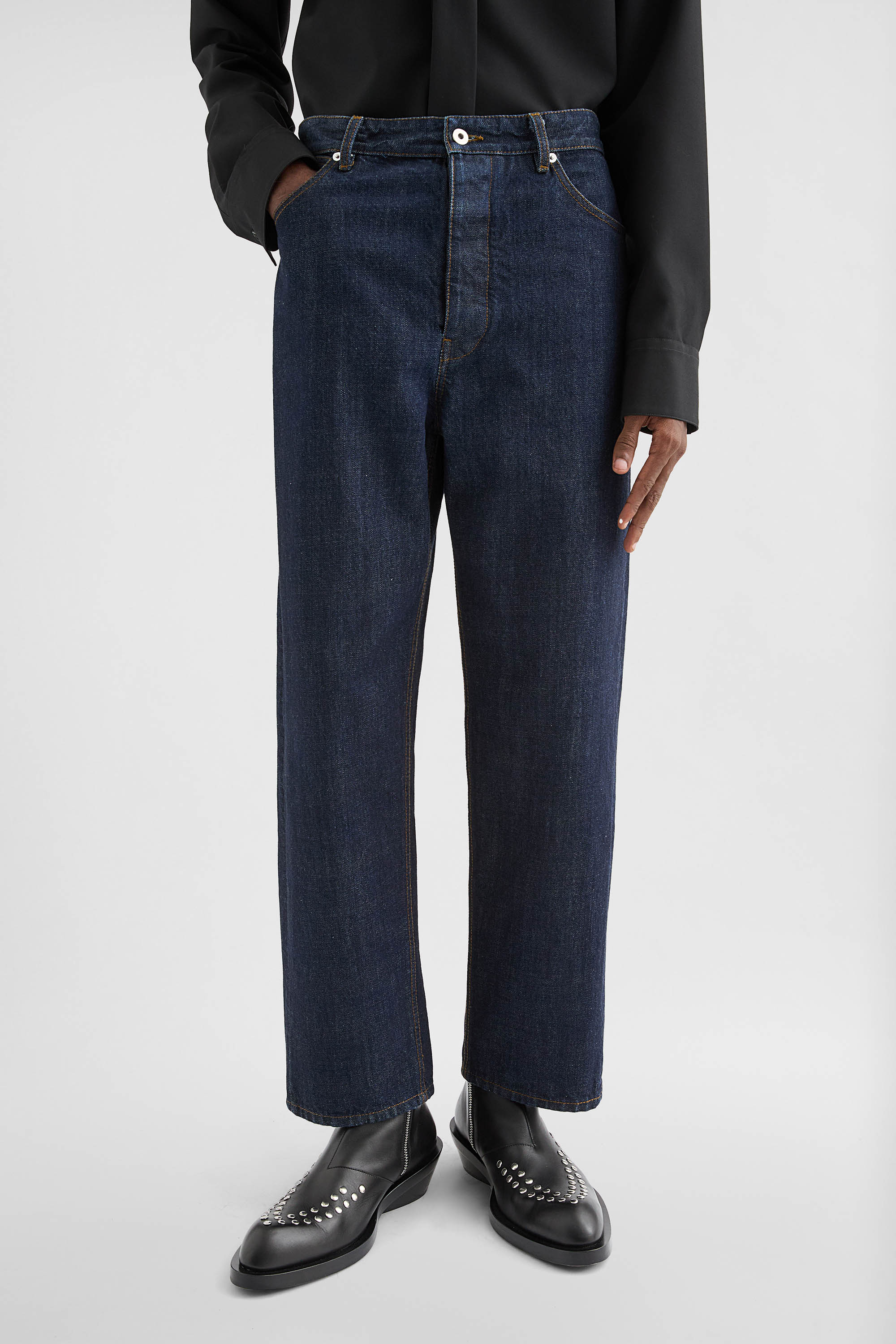 Loose Denim Trousers - Trousers - Image 2