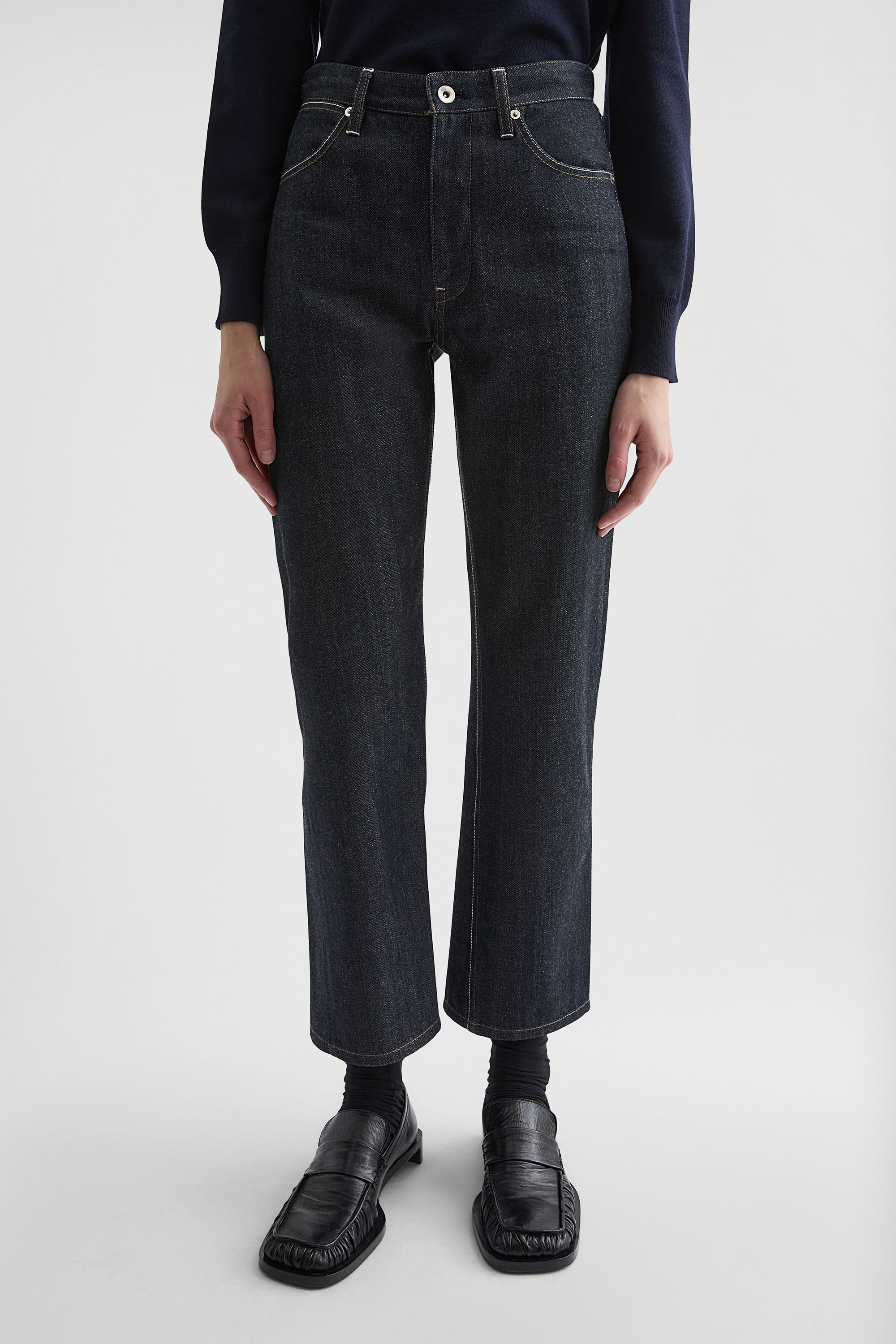 Slim Denim Trousers - Trousers - Image 2