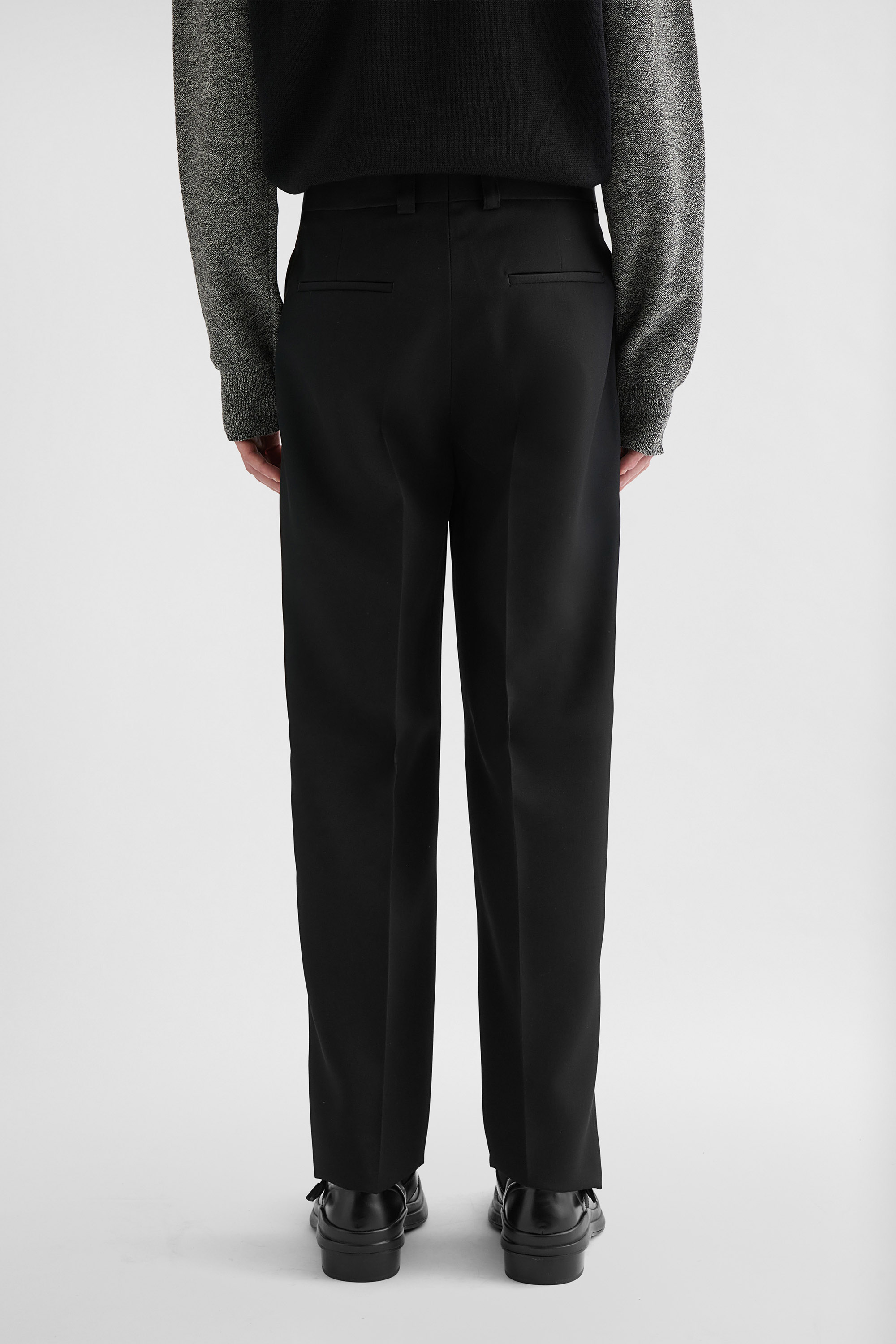 Wool Gabardine Trousers - Trousers - Image 4