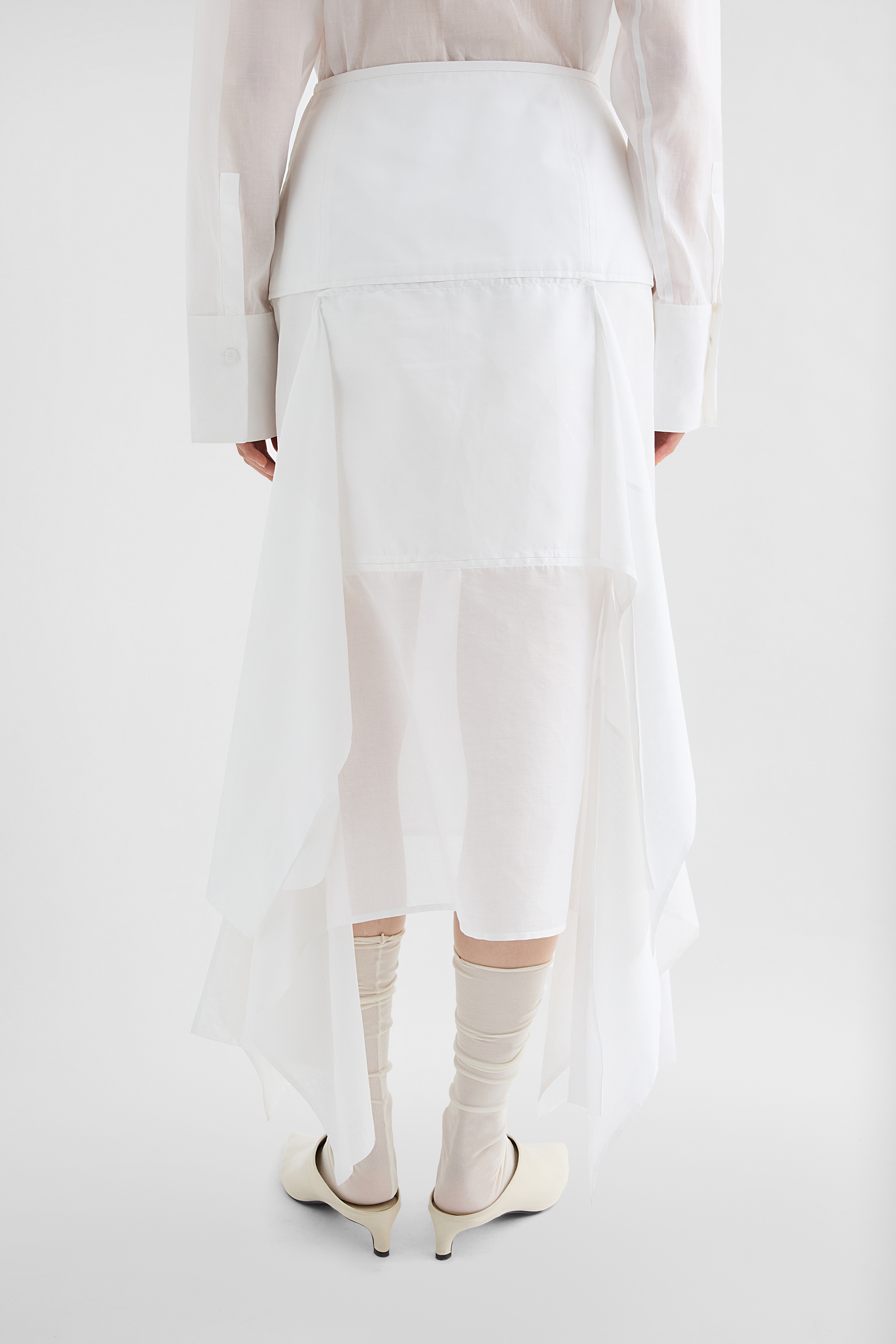 Cotton Muslin Panelled Skirt - Skirts - Image 4