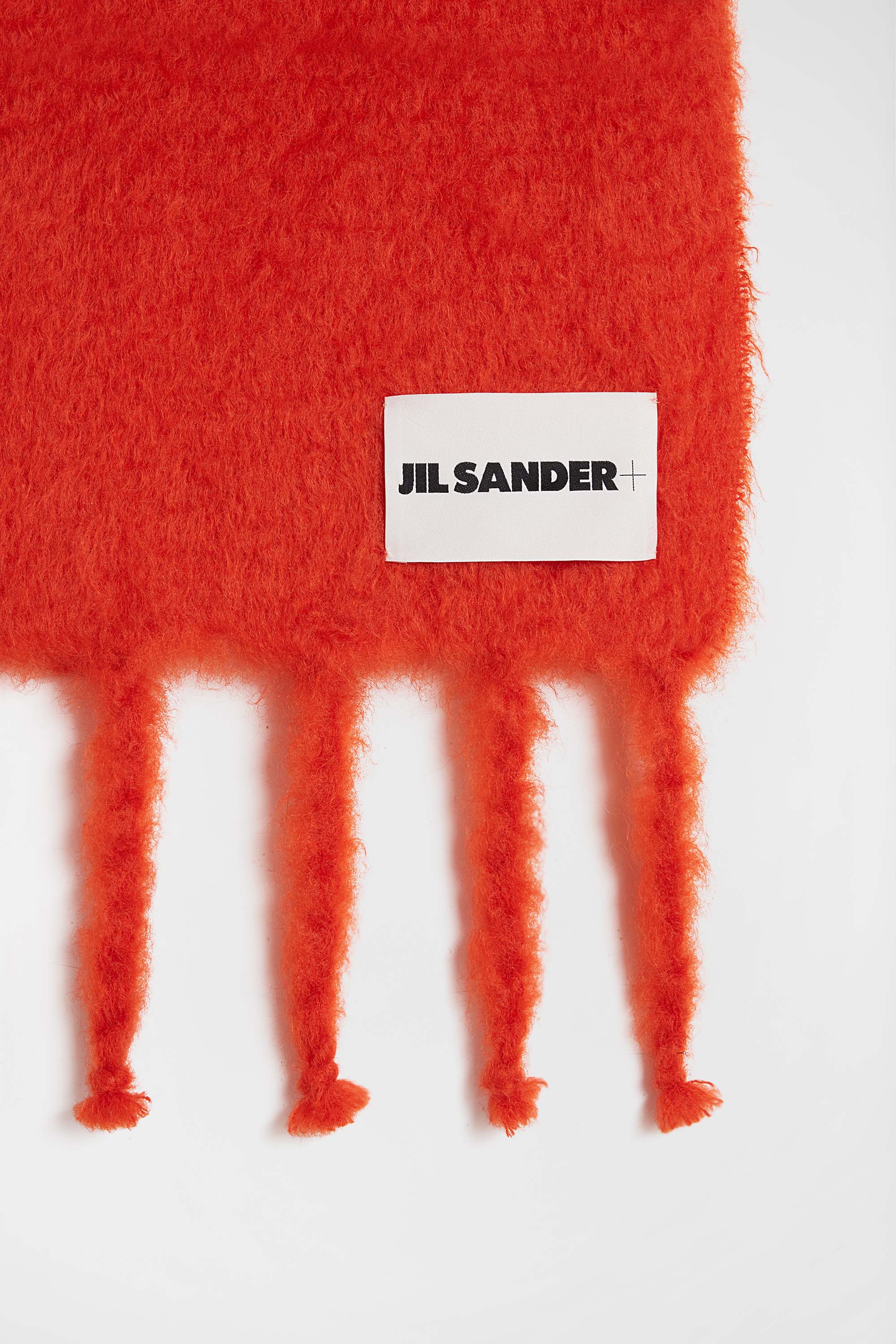 Wide Wool Blend Scarf - Scarves - Image 4