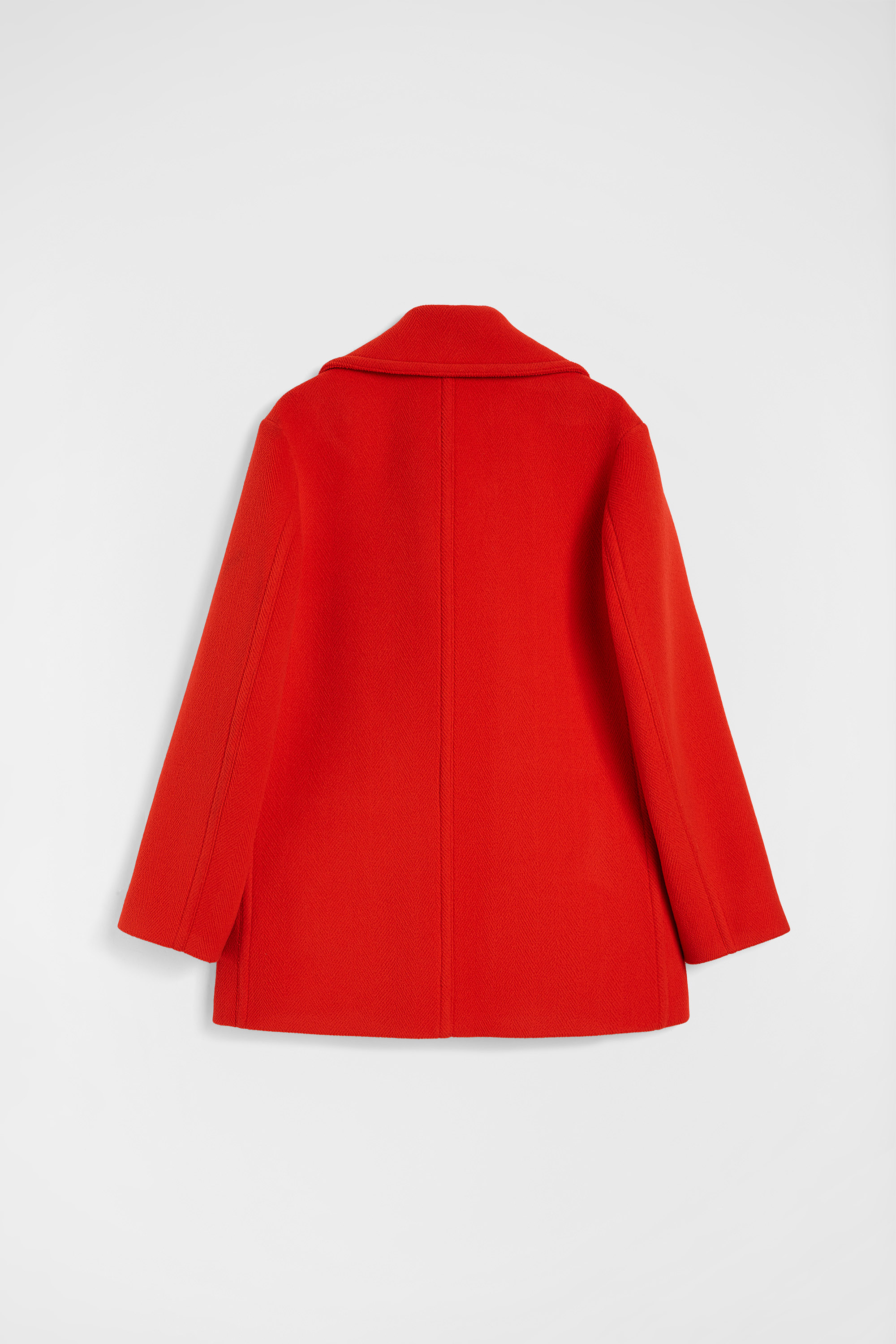 Manteau en laine à chevrons - Vestes - Image 7