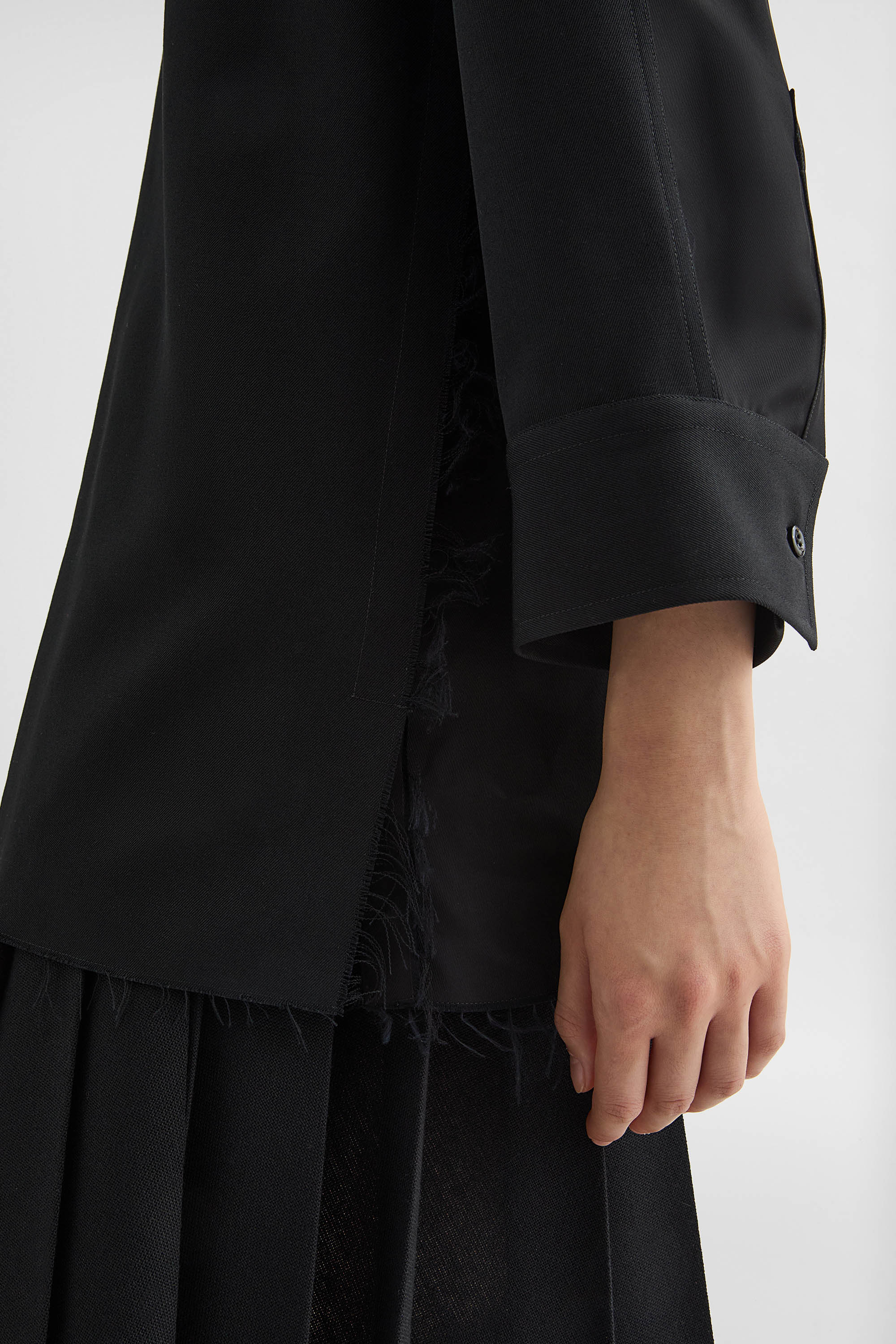 Wool Gabardine Shirt - Shirts - Image 3