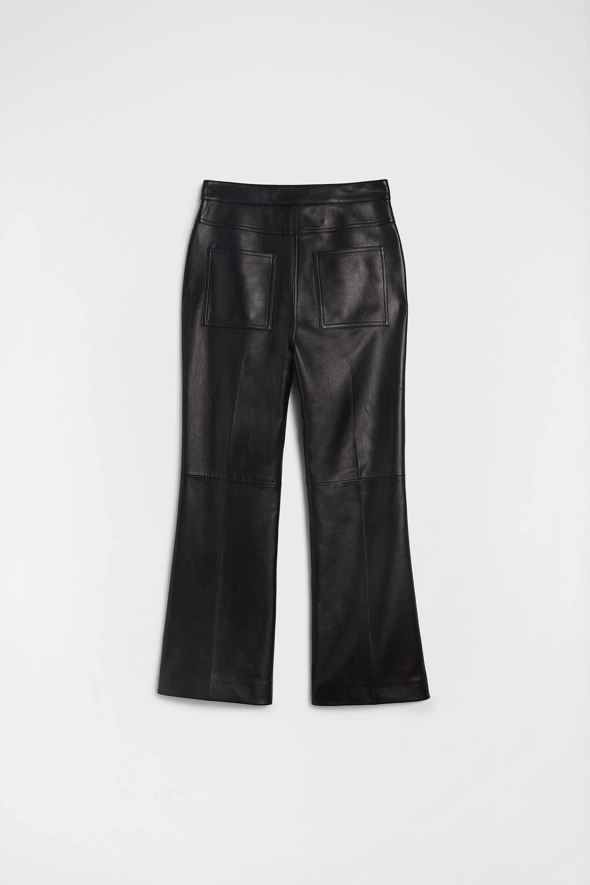 Leather Tailored Trousers - Trousers - Image 8