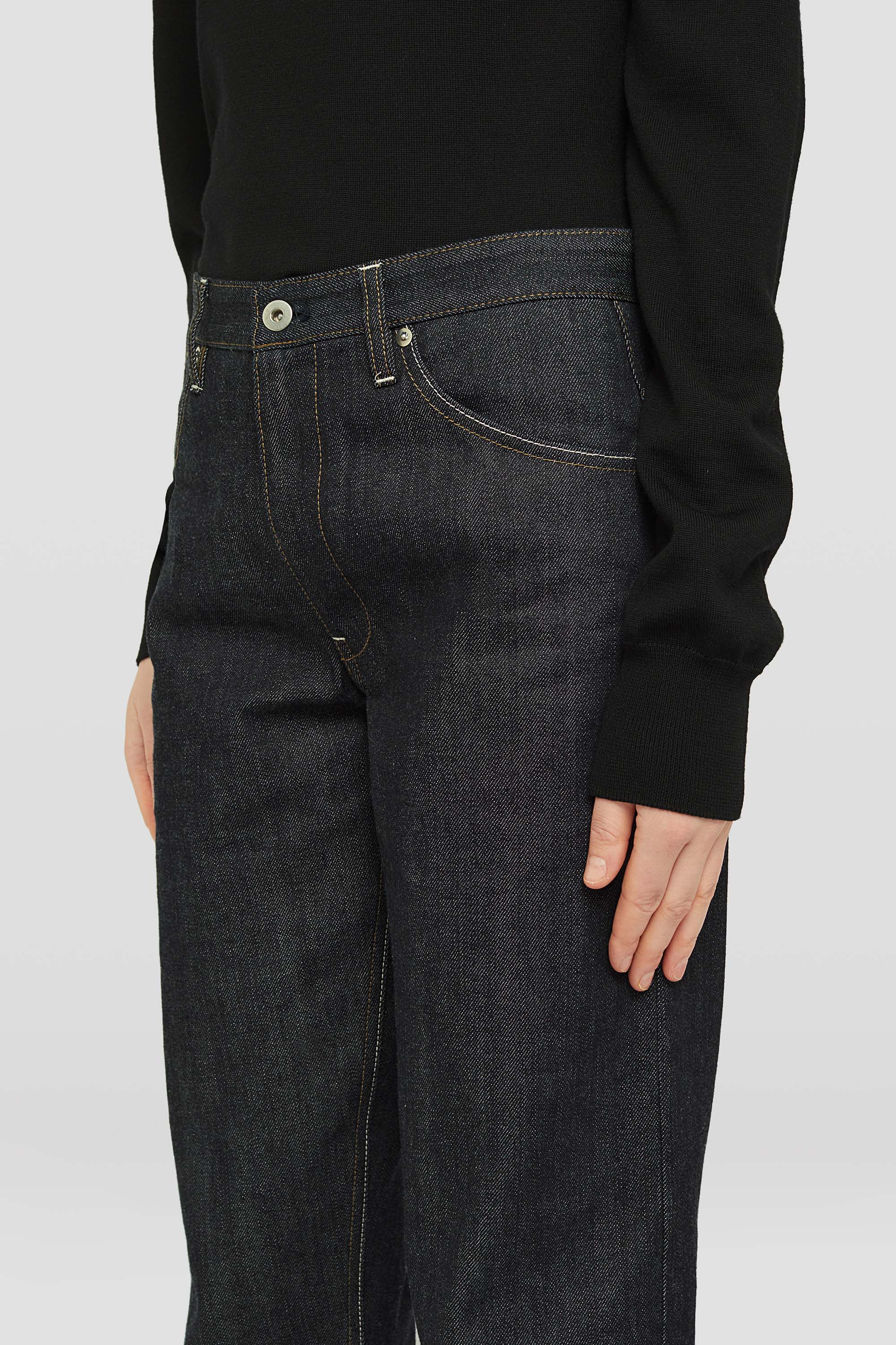 Twisted Denim Trousers - Trousers - Image 4