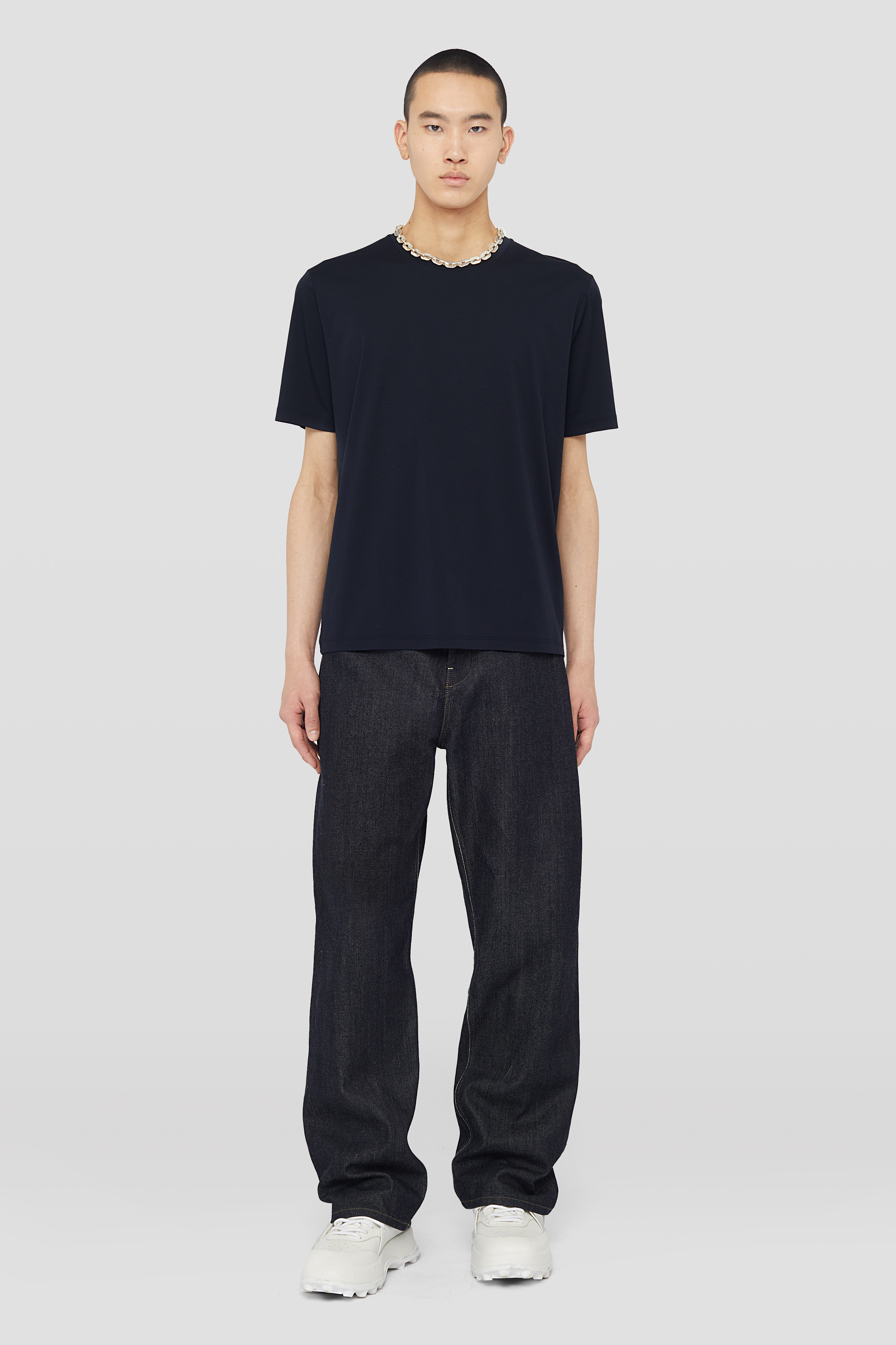 Cotton Crew-Neck T-Shirt - T-shirts - Image 1