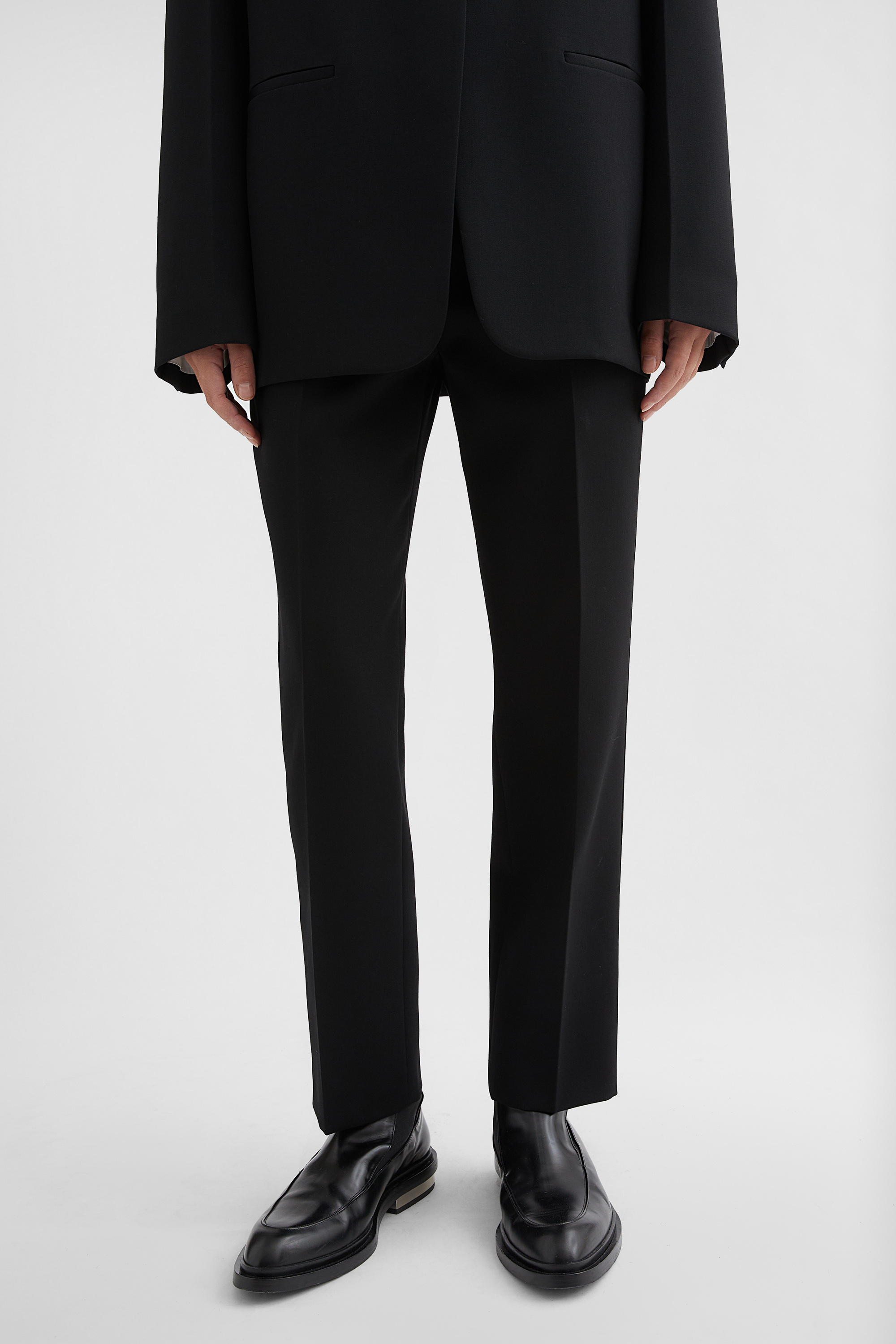 Wool Tailored Trousers - Trousers - Image 2
