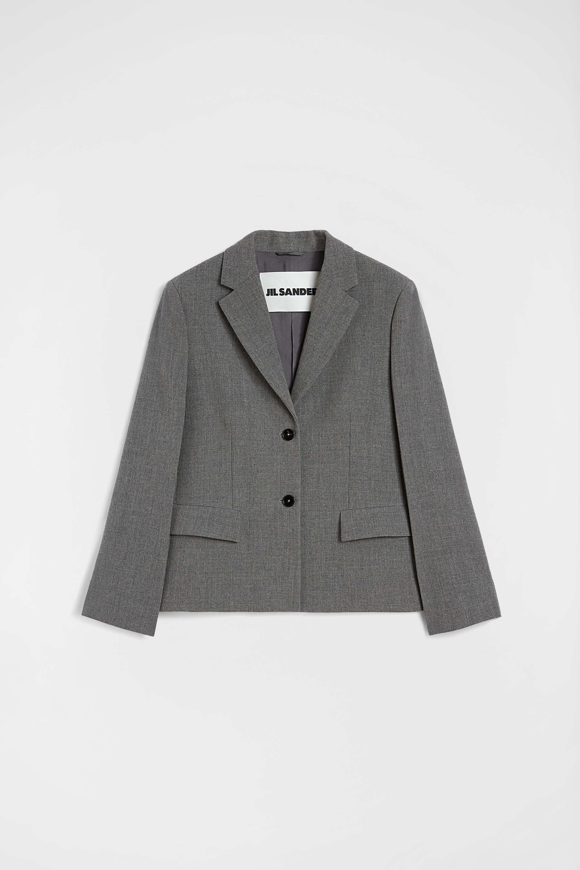 Wool Canvas Tailored Jacket - Jackets - Image 5