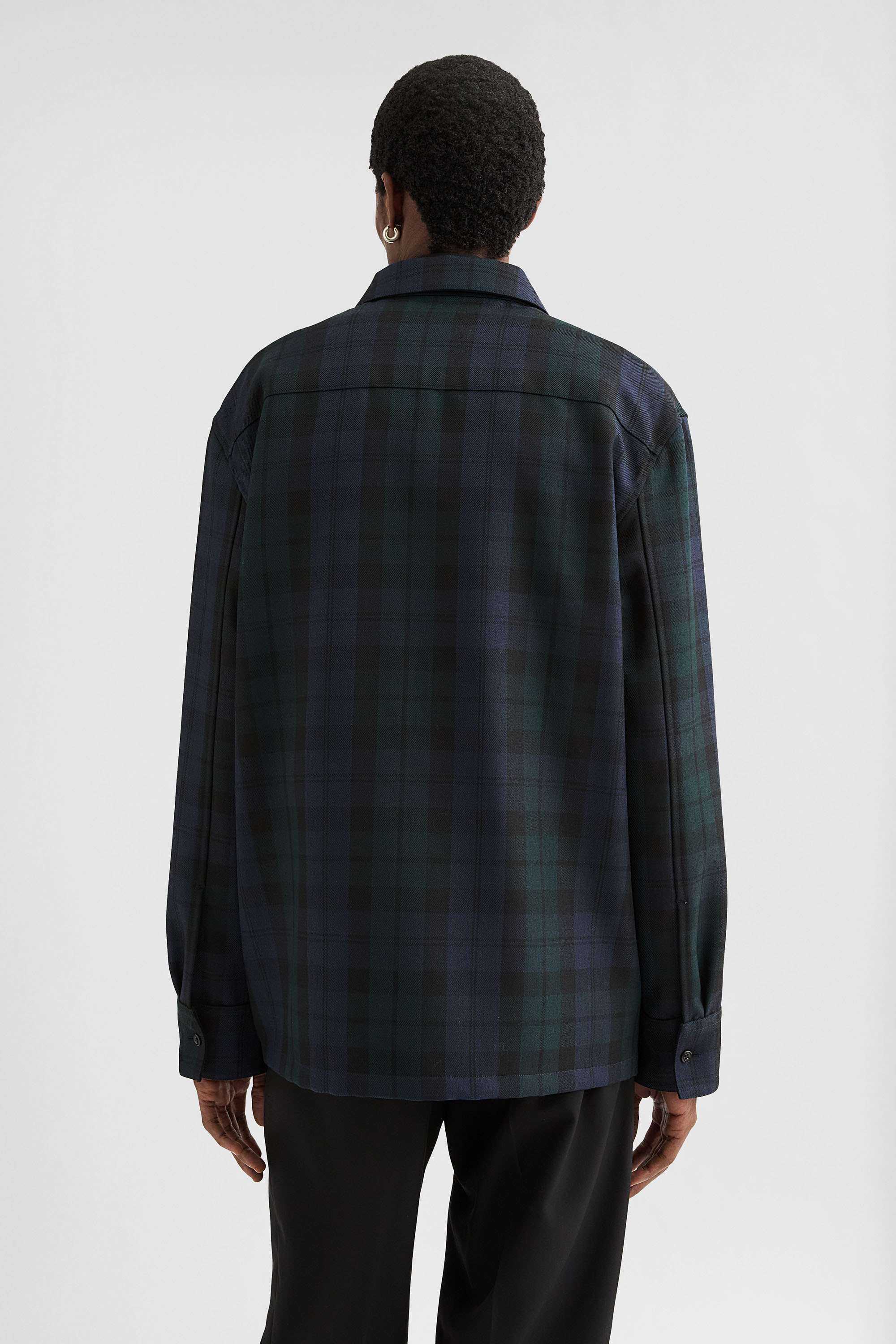 Wool Zip-Up Shirt - Shirts - Image 4