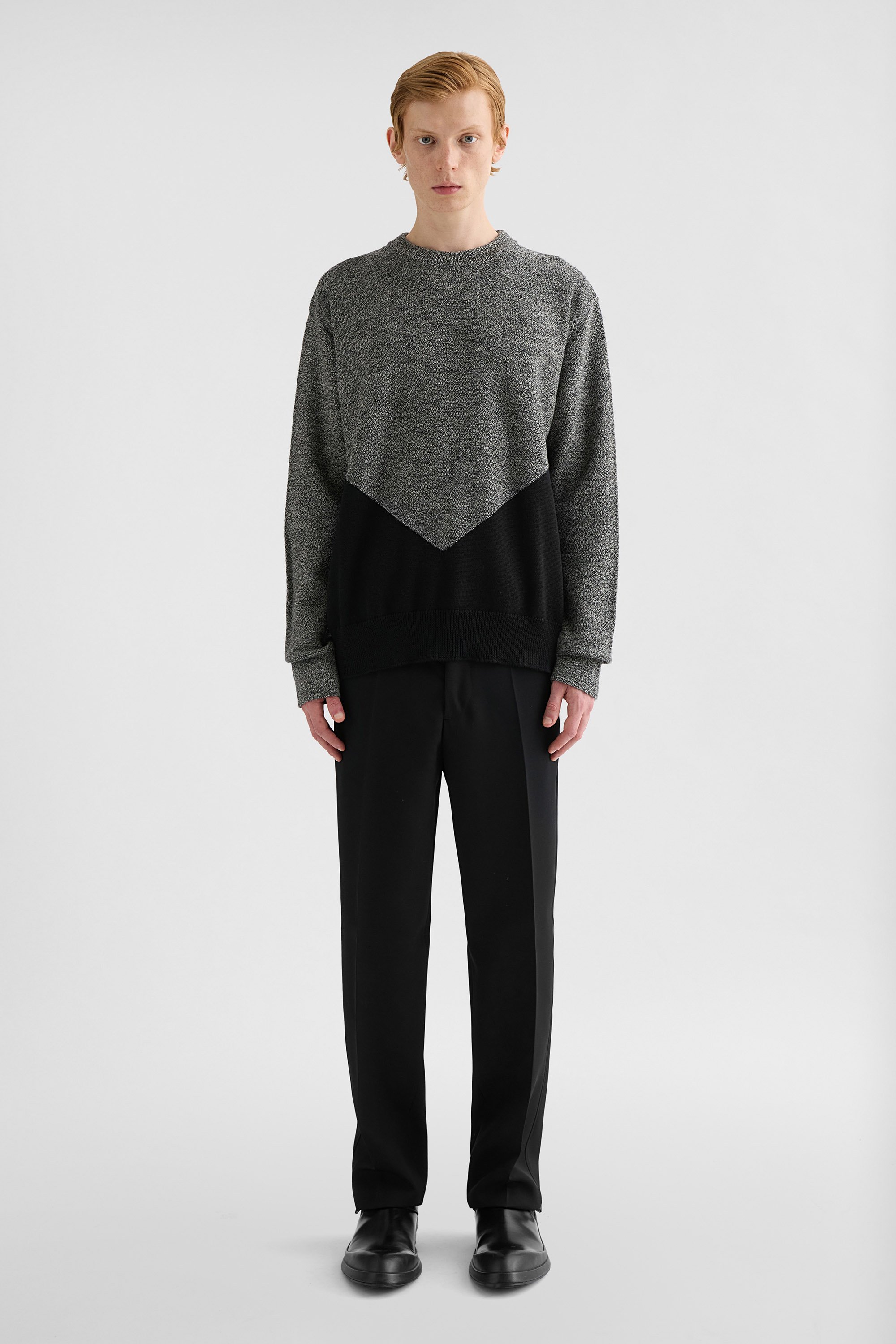 Wool Gabardine Trousers - Trousers - Image 1