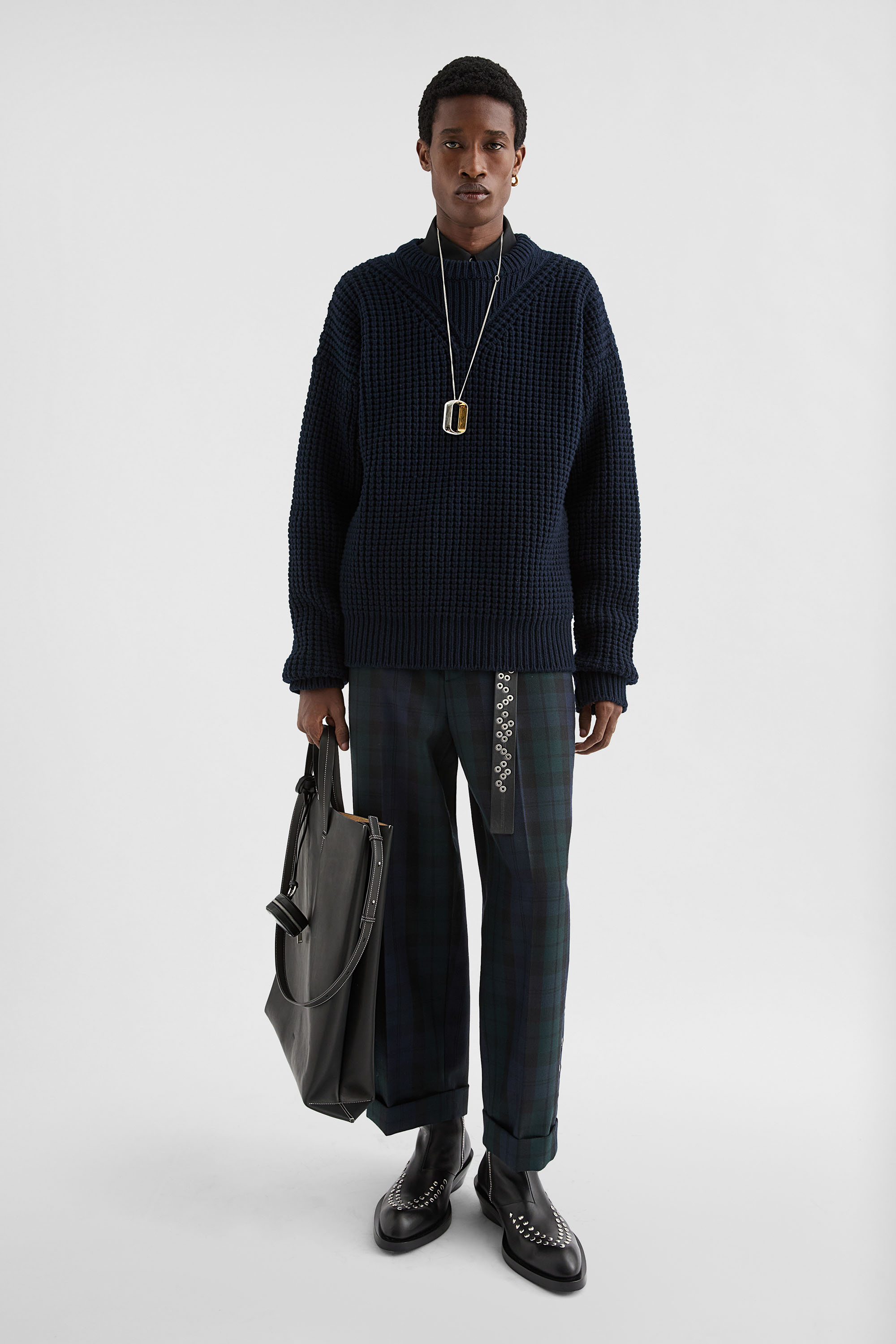 Wool Crew-Neck Sweater - Sweaters - Image 1