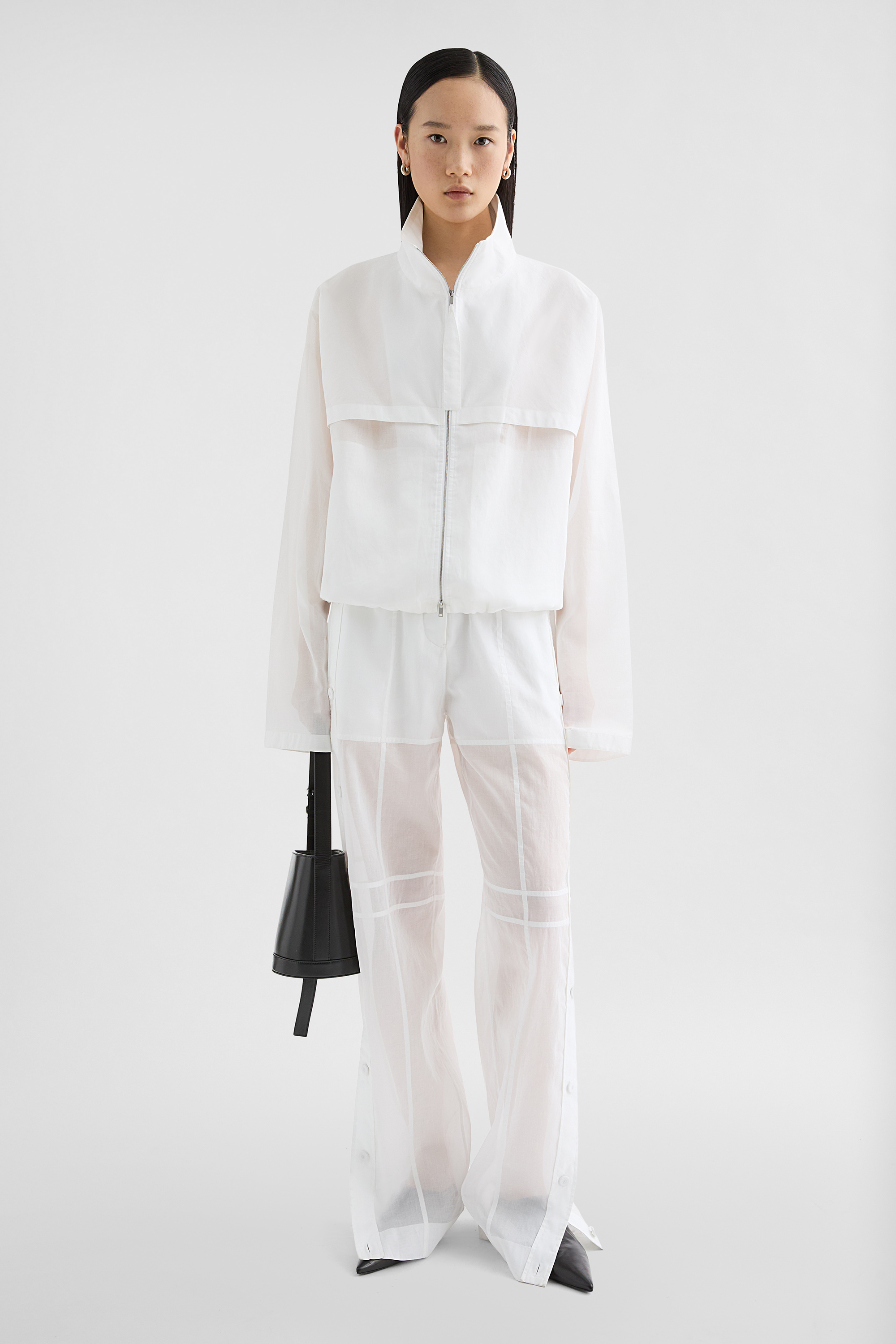 Cotton Muslin Blouson - Jackets - Image 1
