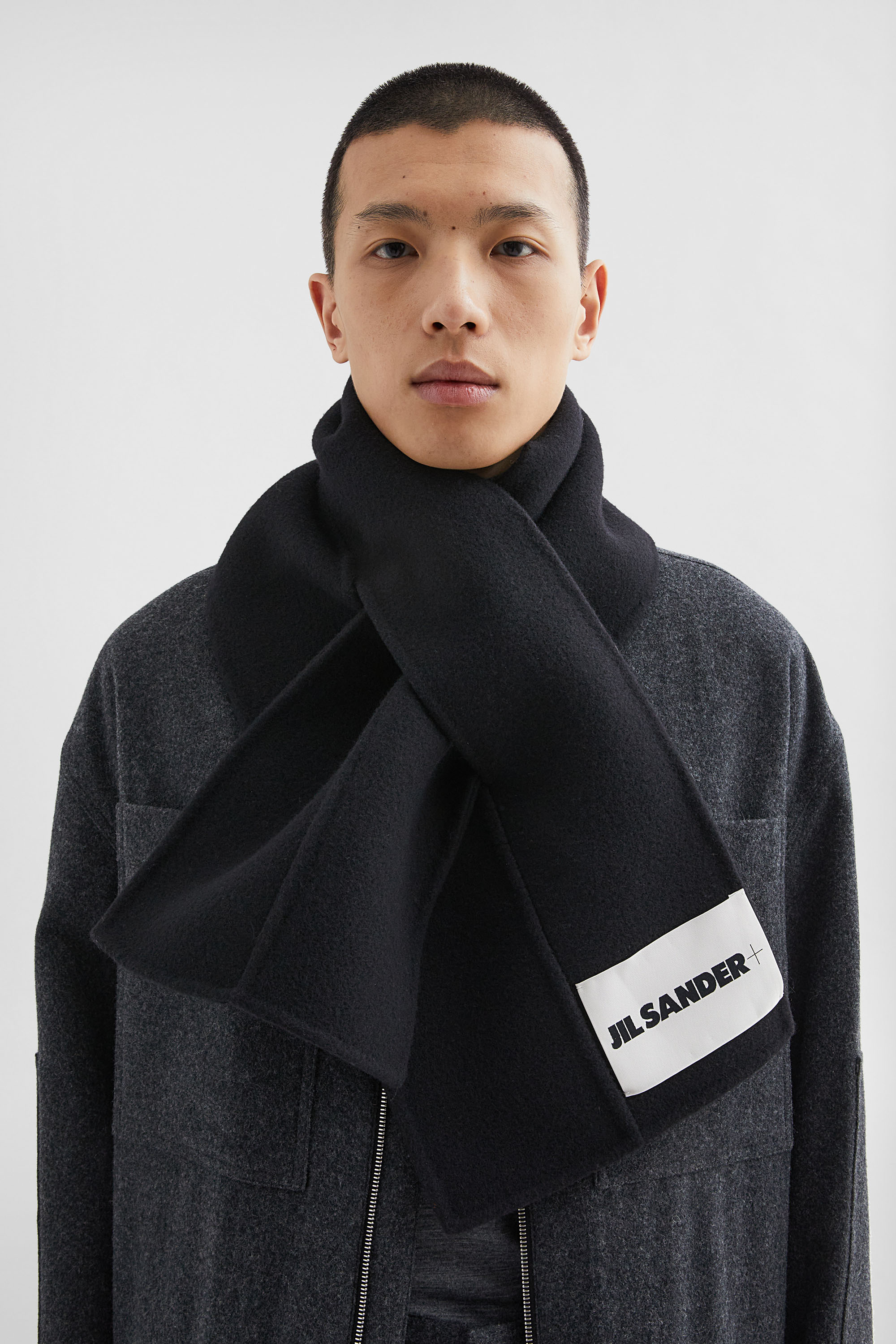 Felt Wool Scarf - Scarves - Image 2