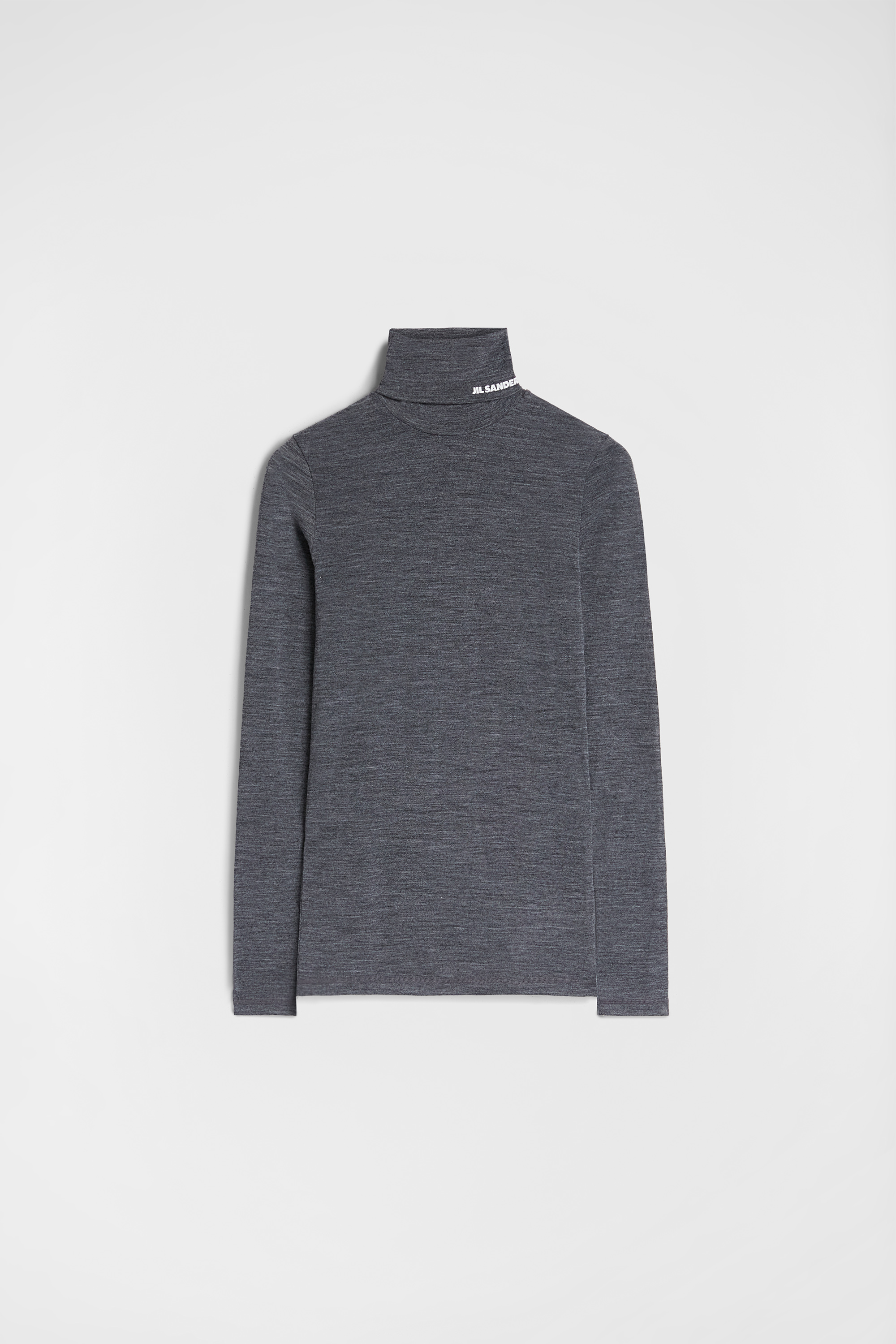 Lightweight Wool Blend High-Neck T-Shirt - T-shirts - Image 5