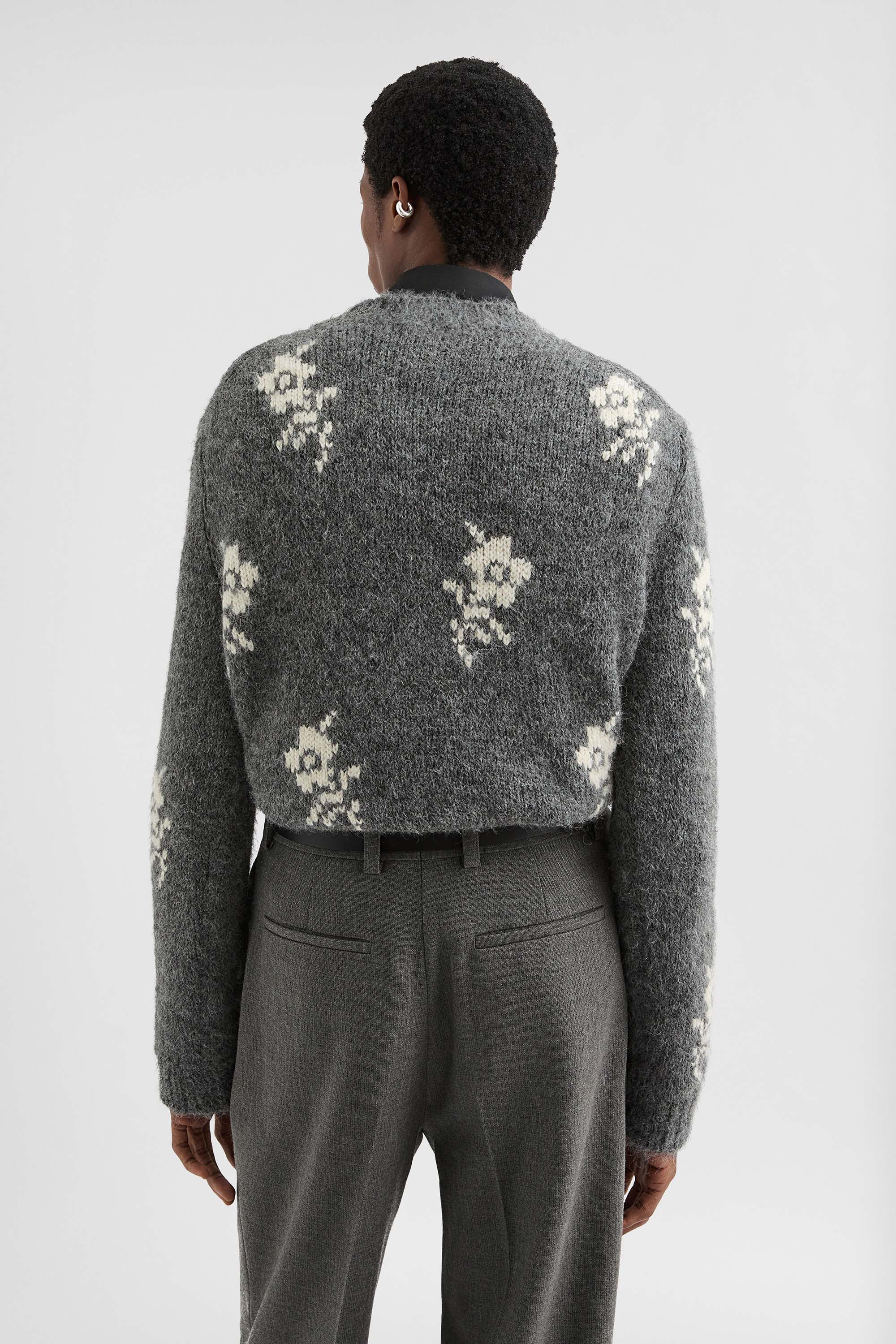 Wool Blend Crew-Neck Sweater - Sweaters - Image 4