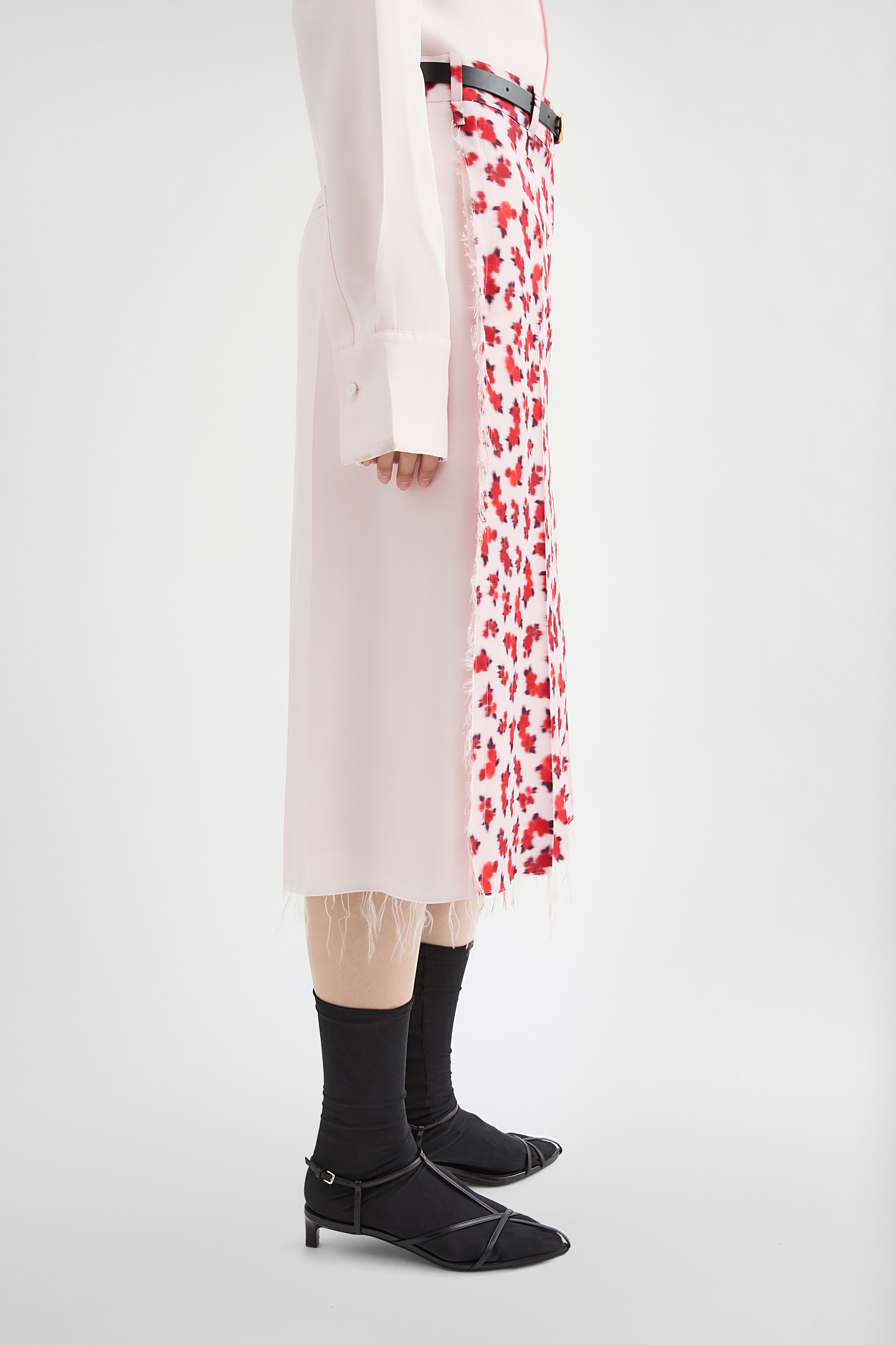 Fluid Viscose Printed Skirt - Skirts - Image 3